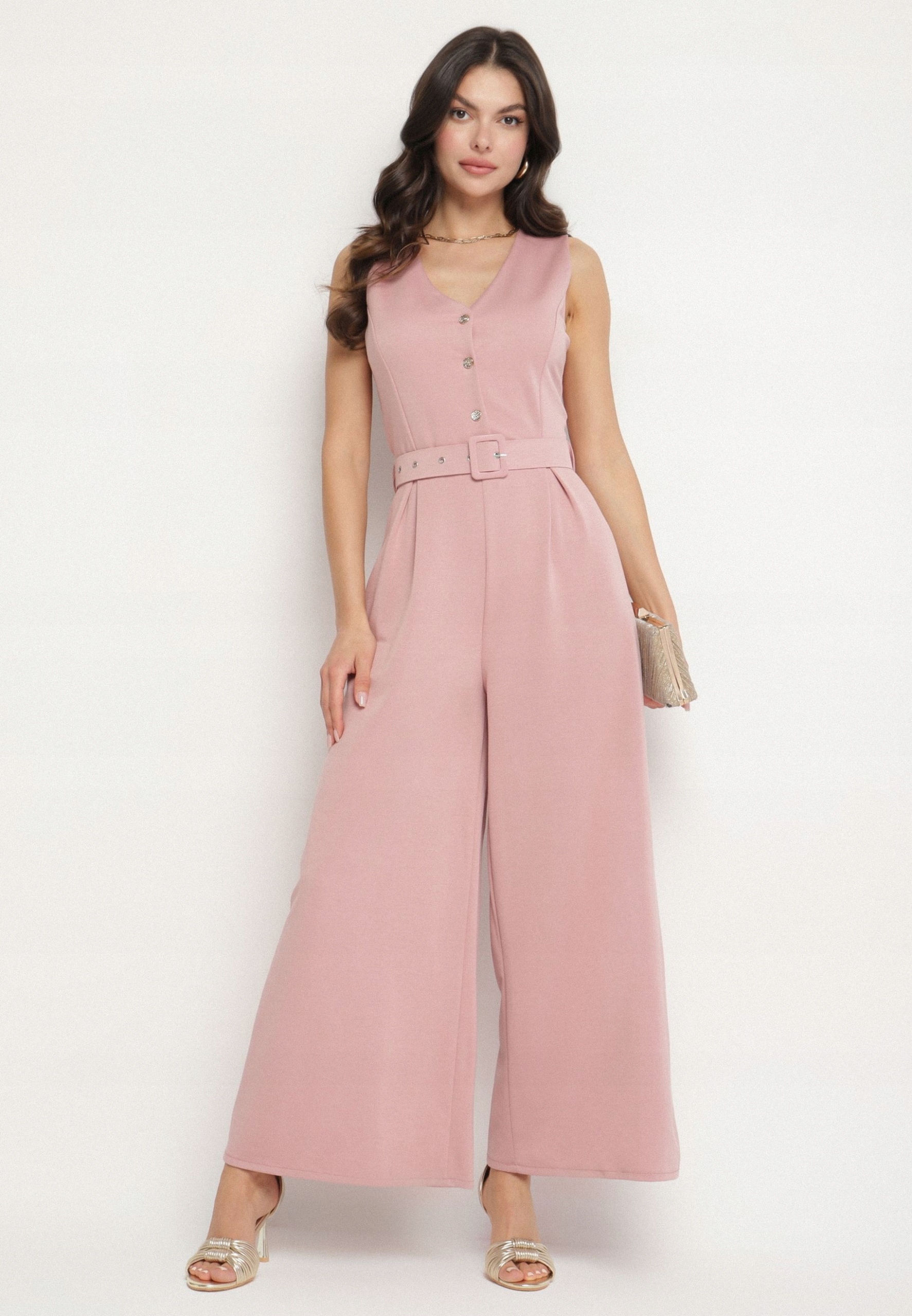 Elegantní kombinéza Tmavě růžová Born2be S/m