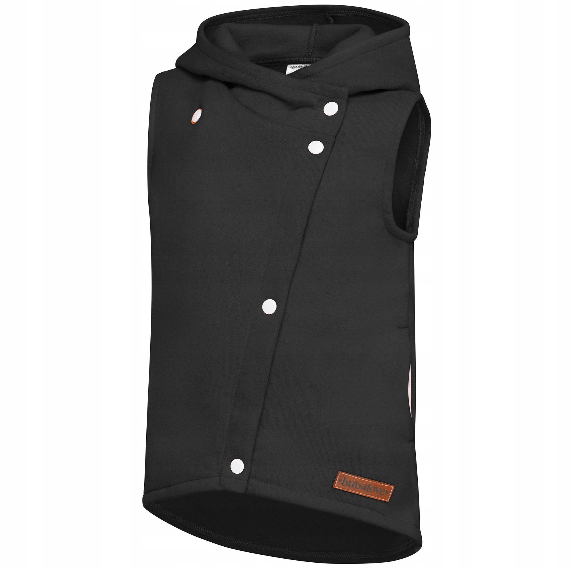 

Kamizelka z kapturem dziecięca czarna 80/86