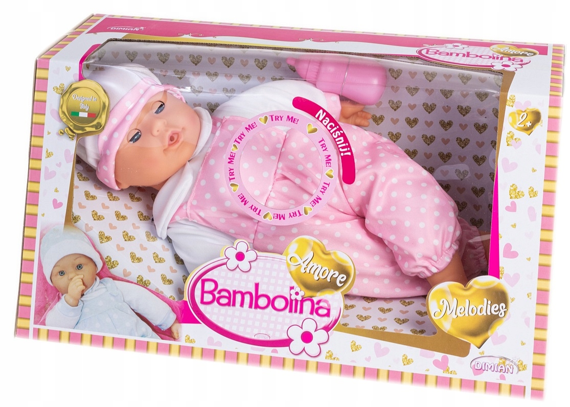 BD1822/4883 LALKA BOBAS BAMBOLINA AMORE Z DŹWIĘKIEM LALA Efekty dźwiękowe