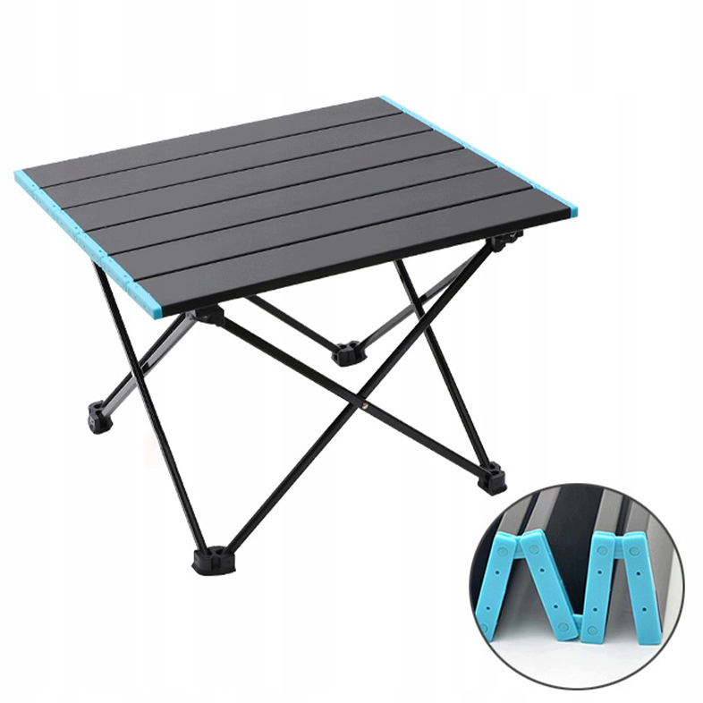 Składany przenośny stół kempingowy Aluminiowy blat stołu Outdoor Bbq torba transportowa