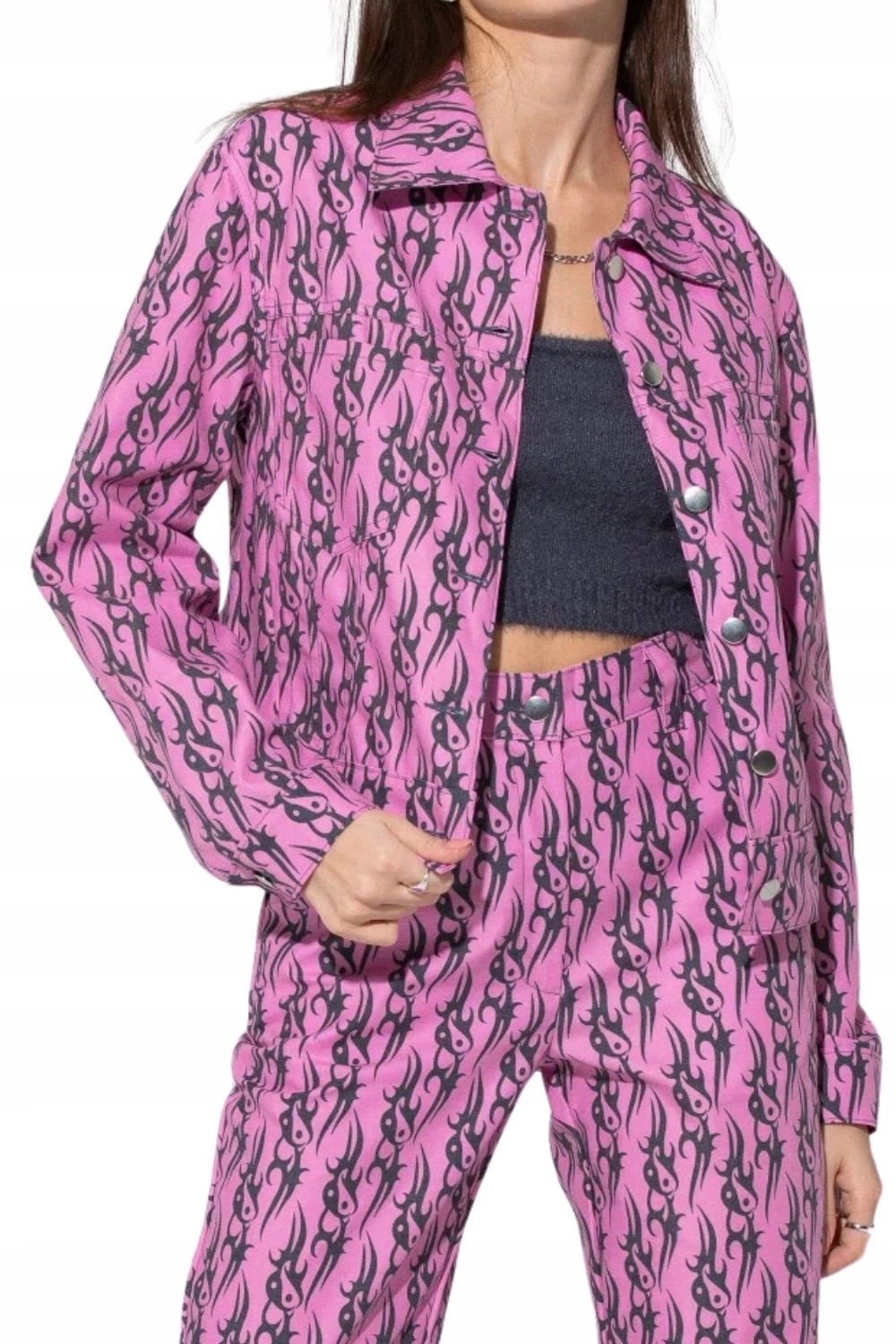 Dámská bunda Local Heroes Tibal Love Pink katana růžová módní vel. M