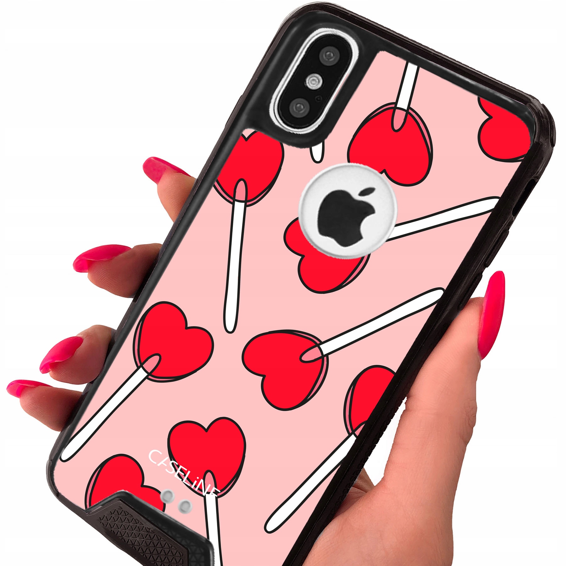 

Etui Grip do iPHONE Xs Max case guma wzory + Szkło