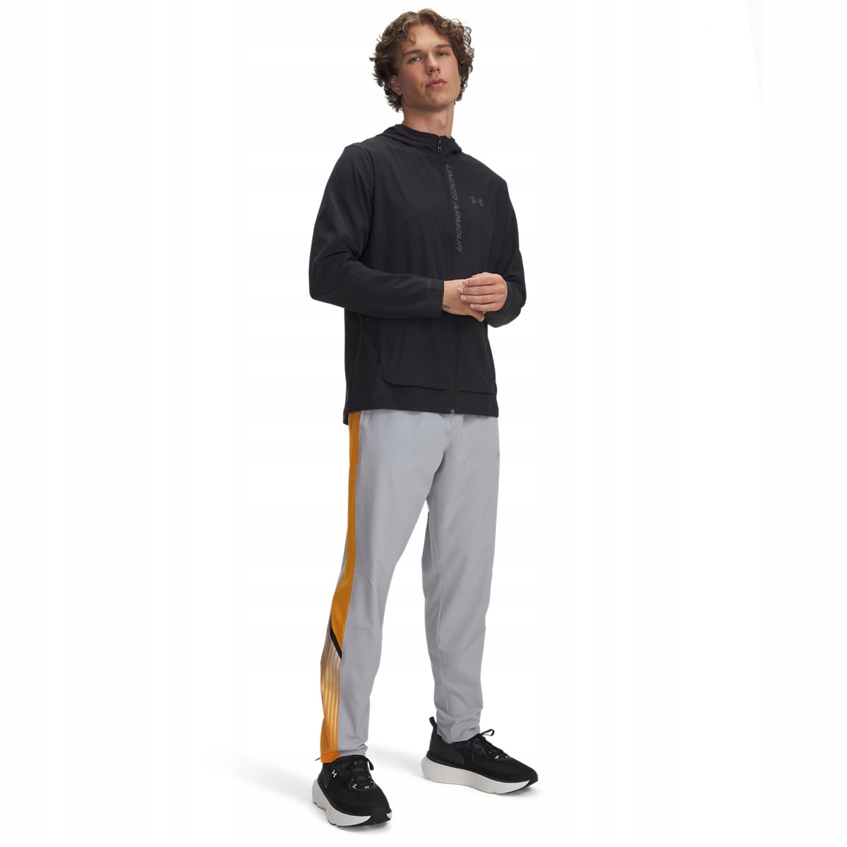 Męskie spodnie do biegania Under Armour Ua Velociti Storm Pant Szary M