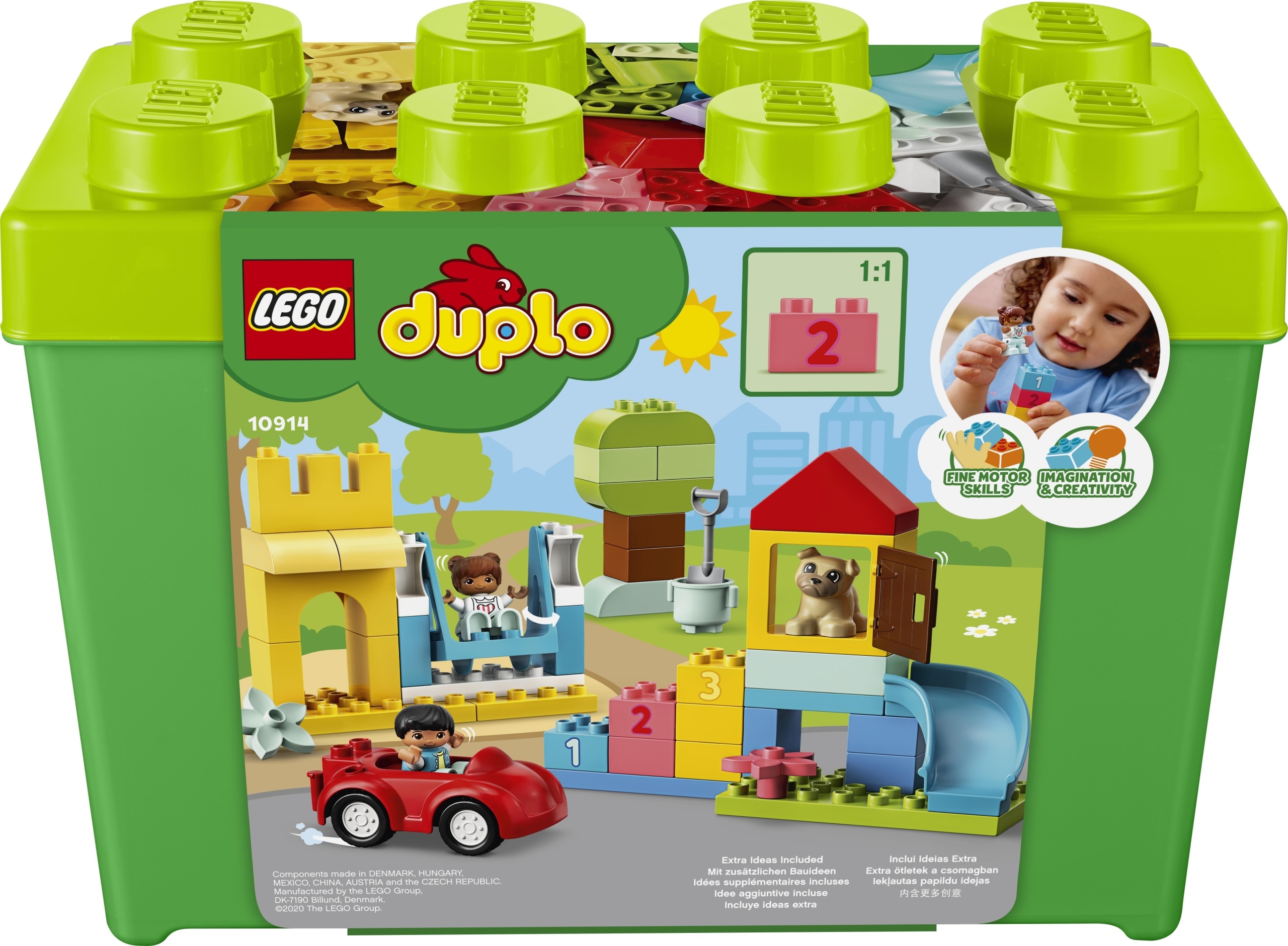 LEGO DUPLO PUDEŁKO Z KLOCKAMI DUŻE DUŻY ZESTAW XXL DELUXE NA PREZENT Stan opakowania oryginalne