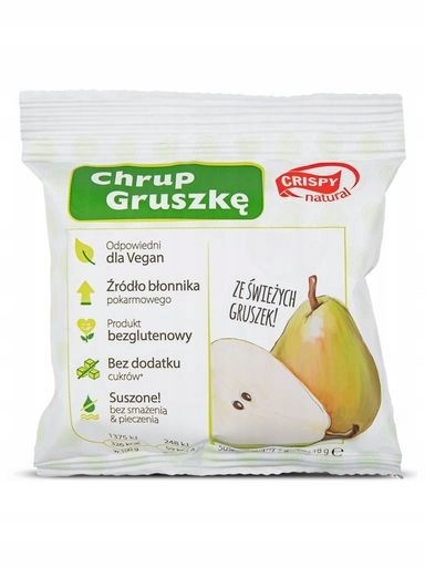 Levně 8 x Crispy Natural Hruška 18 g