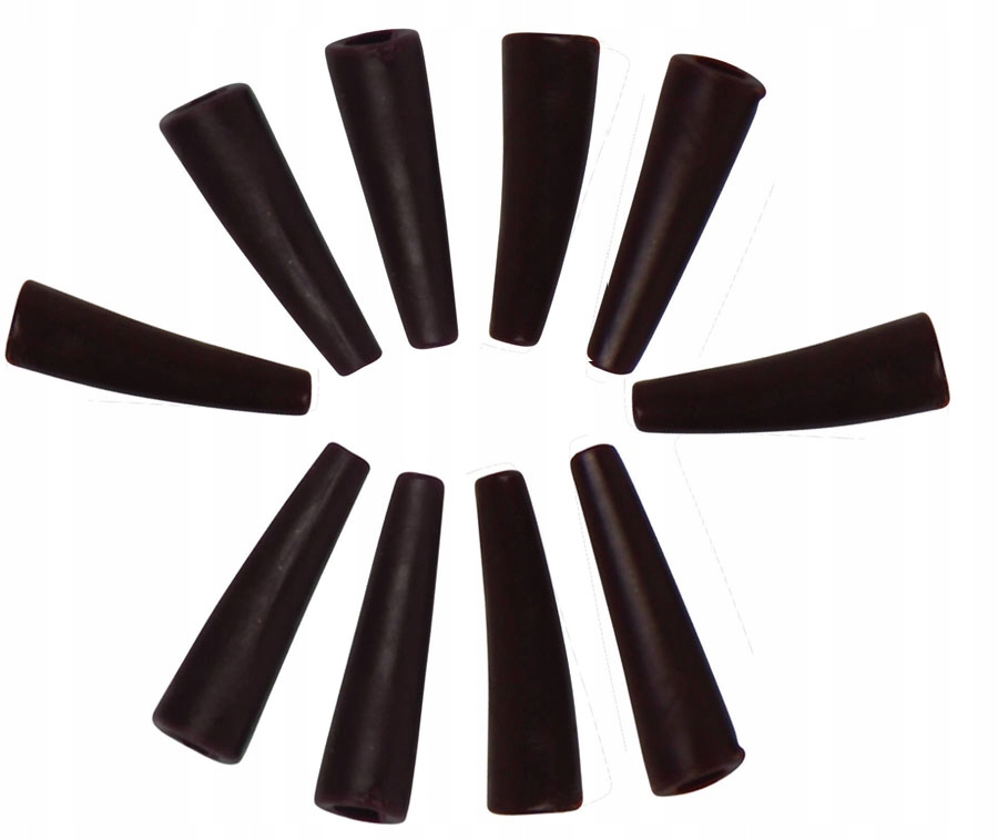 Gumka Do Klipsa Tuleja 10szt 2cm Brązowe