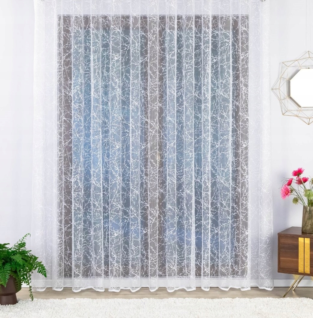 Bílá Záclona Do Obývacího Pokoje, Popraskaná Země 150x245