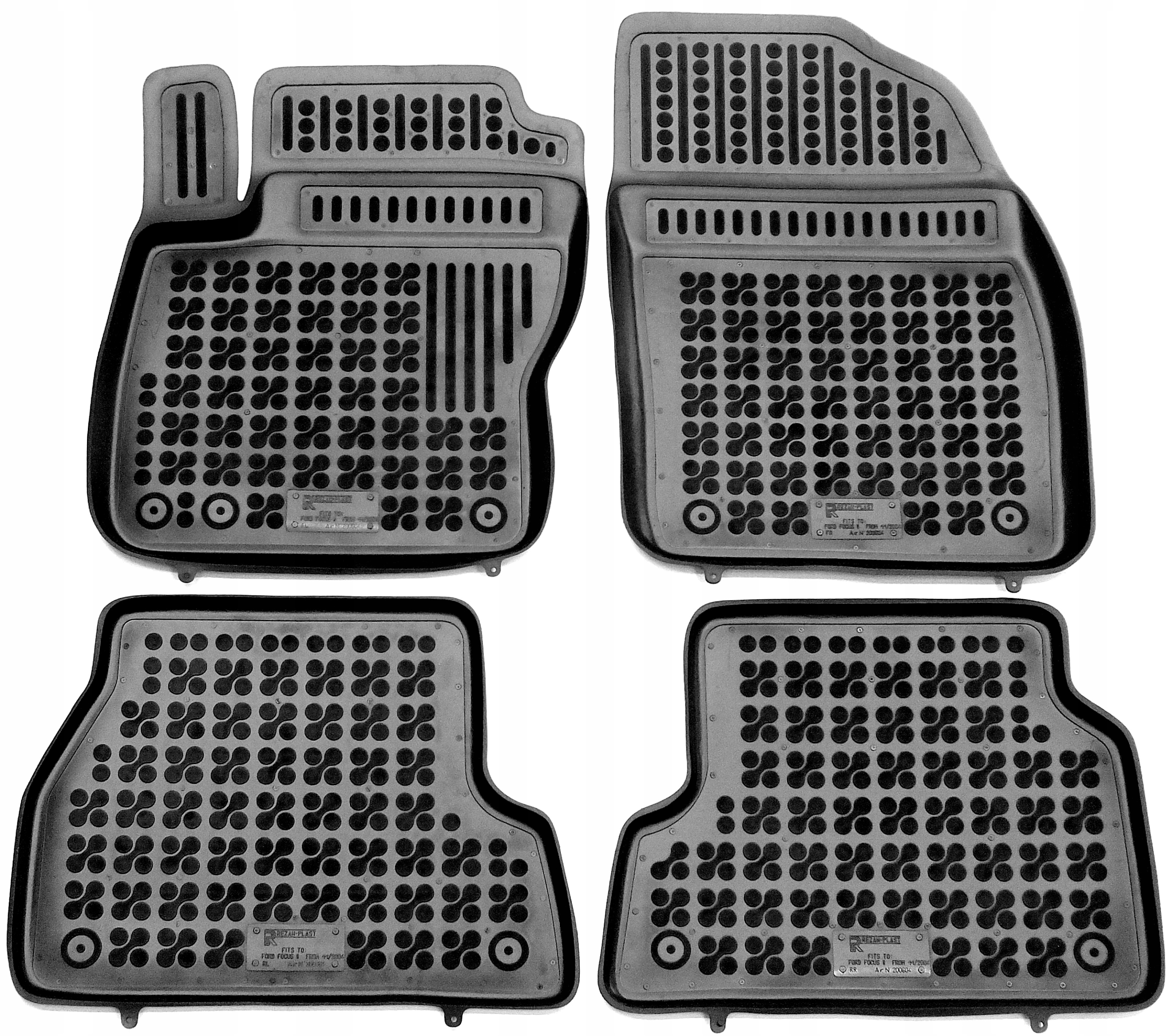 Ford Focus II 2005 2011 dywaniki gumowe korytkowe Rezaw-Plast