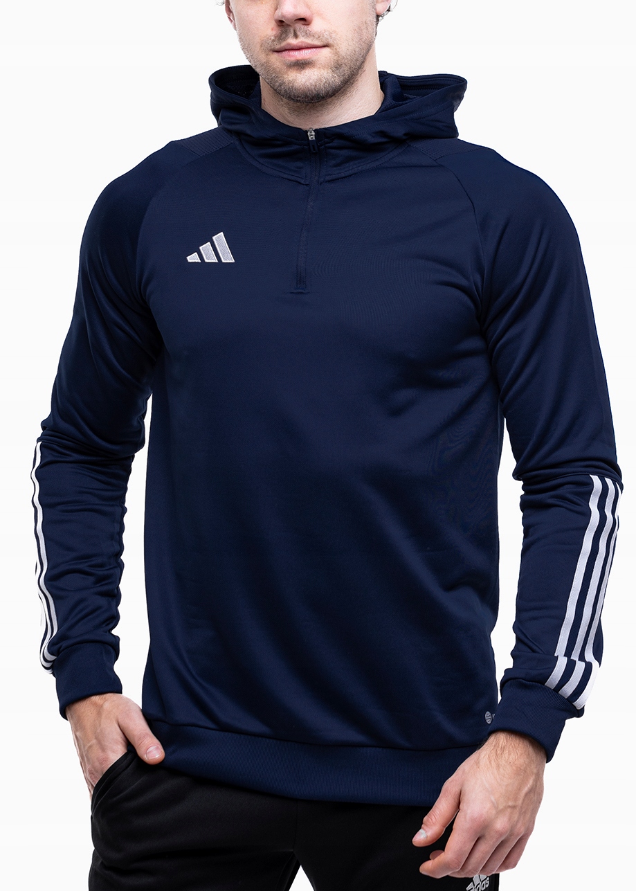 Pánská Mikina adidas s kapucí Sportovní mikina Zip 1/4 Tiro 23 vel S