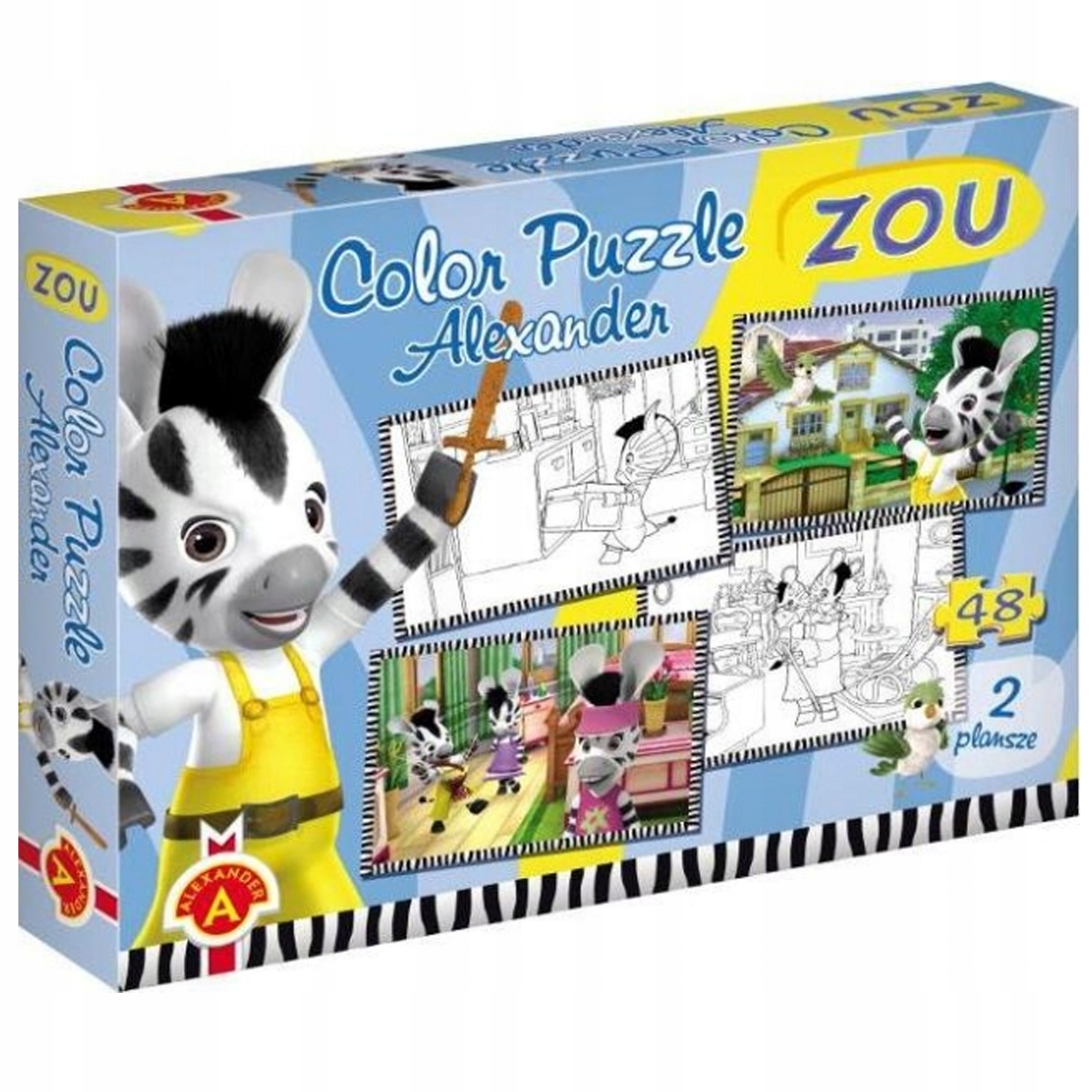 

Puzzle Color Zou Kredki 96 Elementów Alexander
