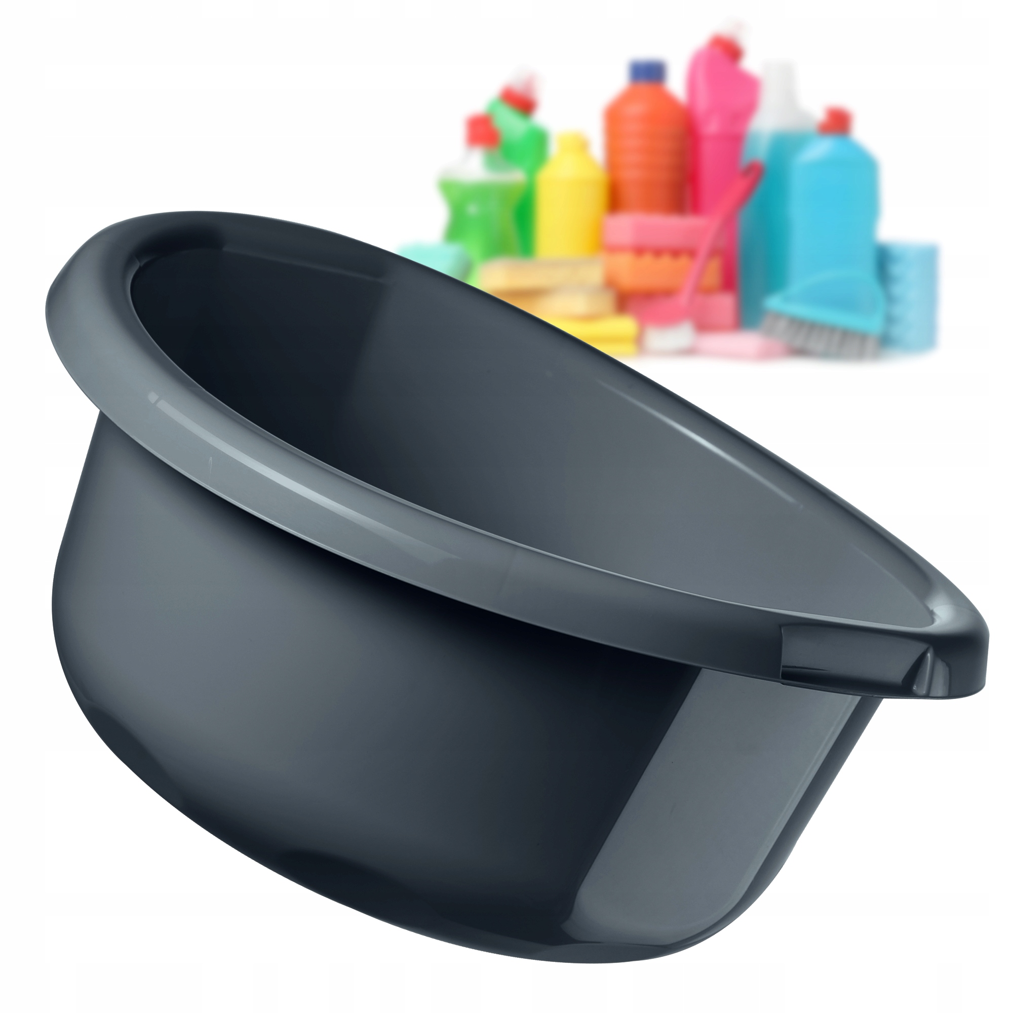 MISKA PLASTIKOWA NA PRANIE 11 L OKRĄGŁA MIEDNICA POJEMNIK Z UCHWYTAMI