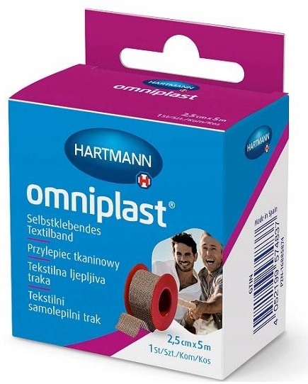 

Hartmann Omniplast 2,5cm x 5m plaster z tkaniny
