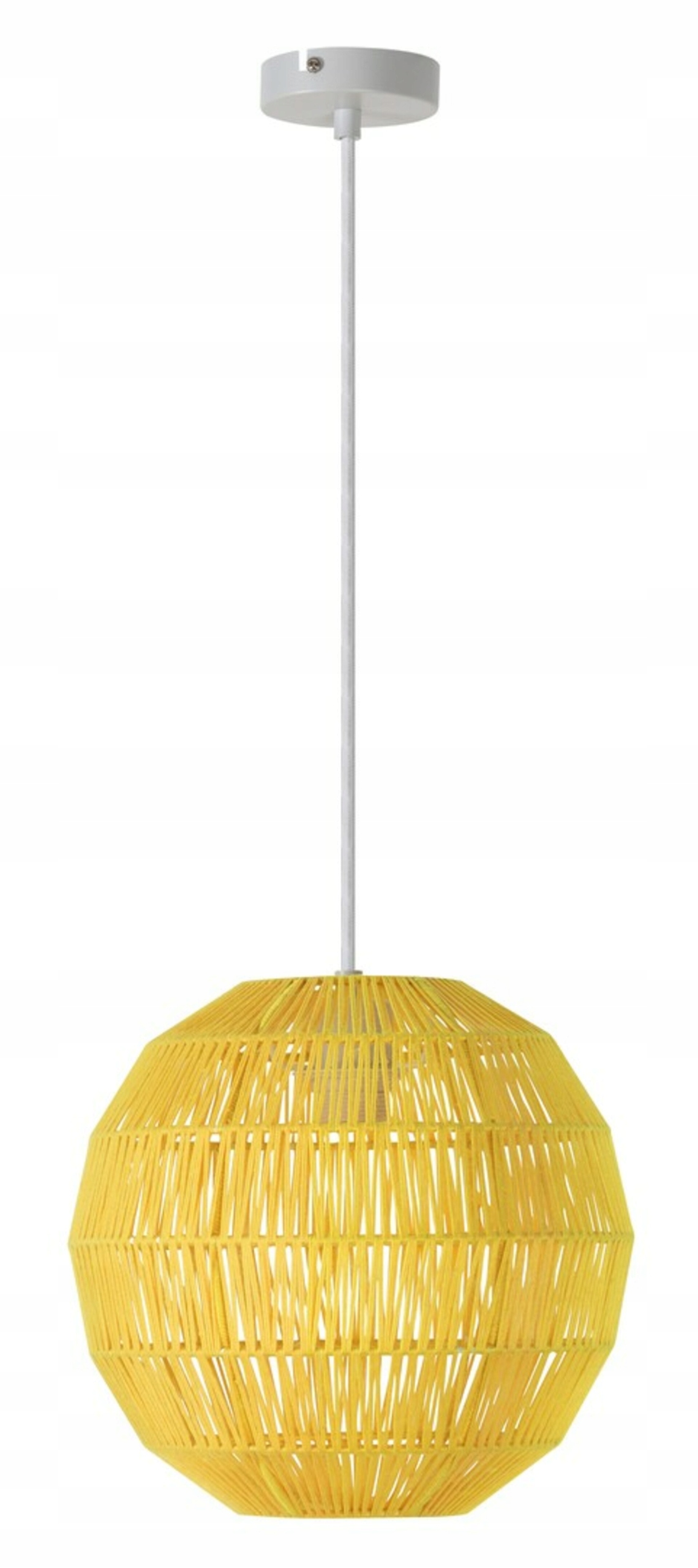 Rabalux Arsena závesné svietidlo E27, žlté, textilné tienidlo 30 cm