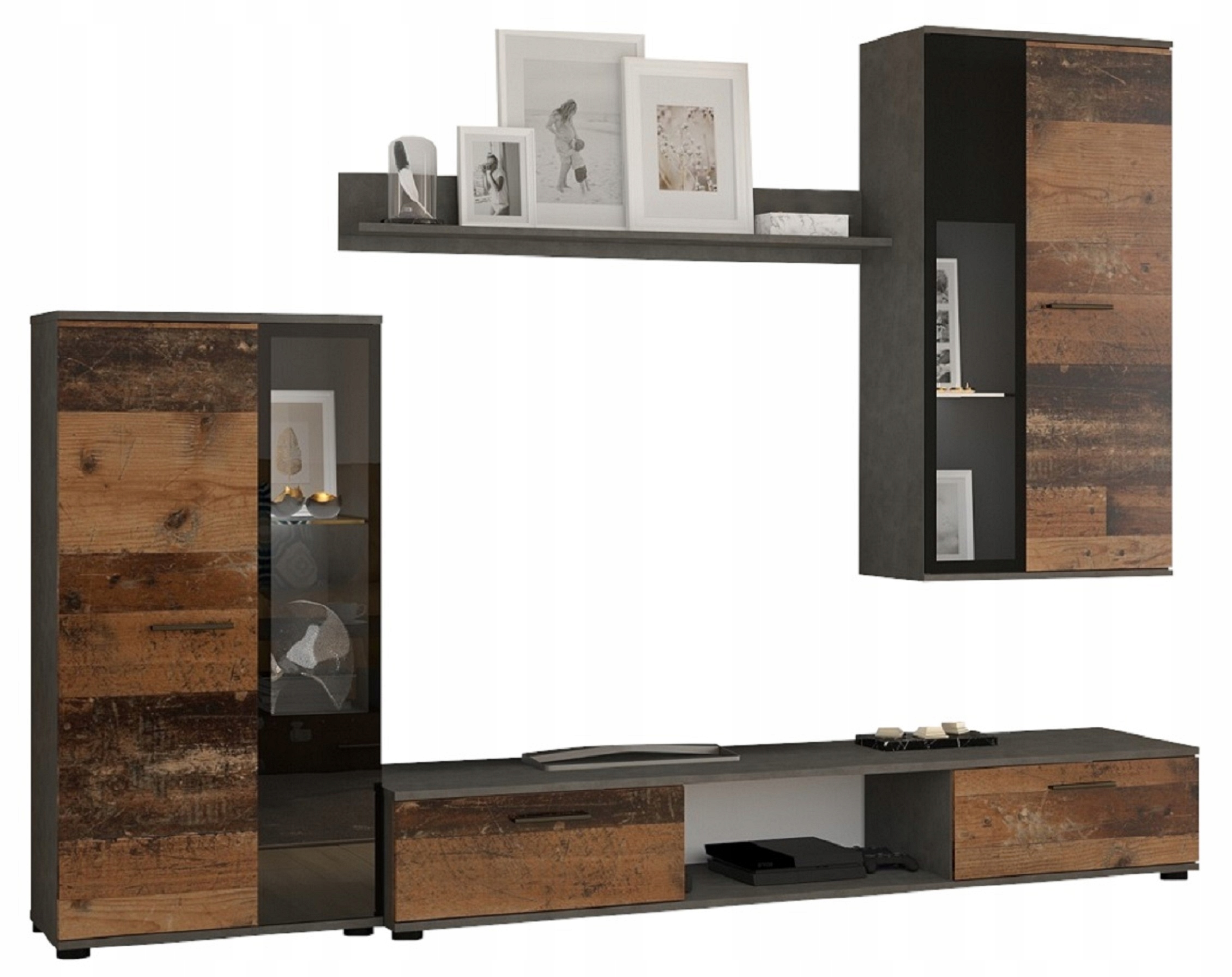 Meblościanka SONIA BIAŁA Dużo Kolorów do Wyboru Kolor frontów biały