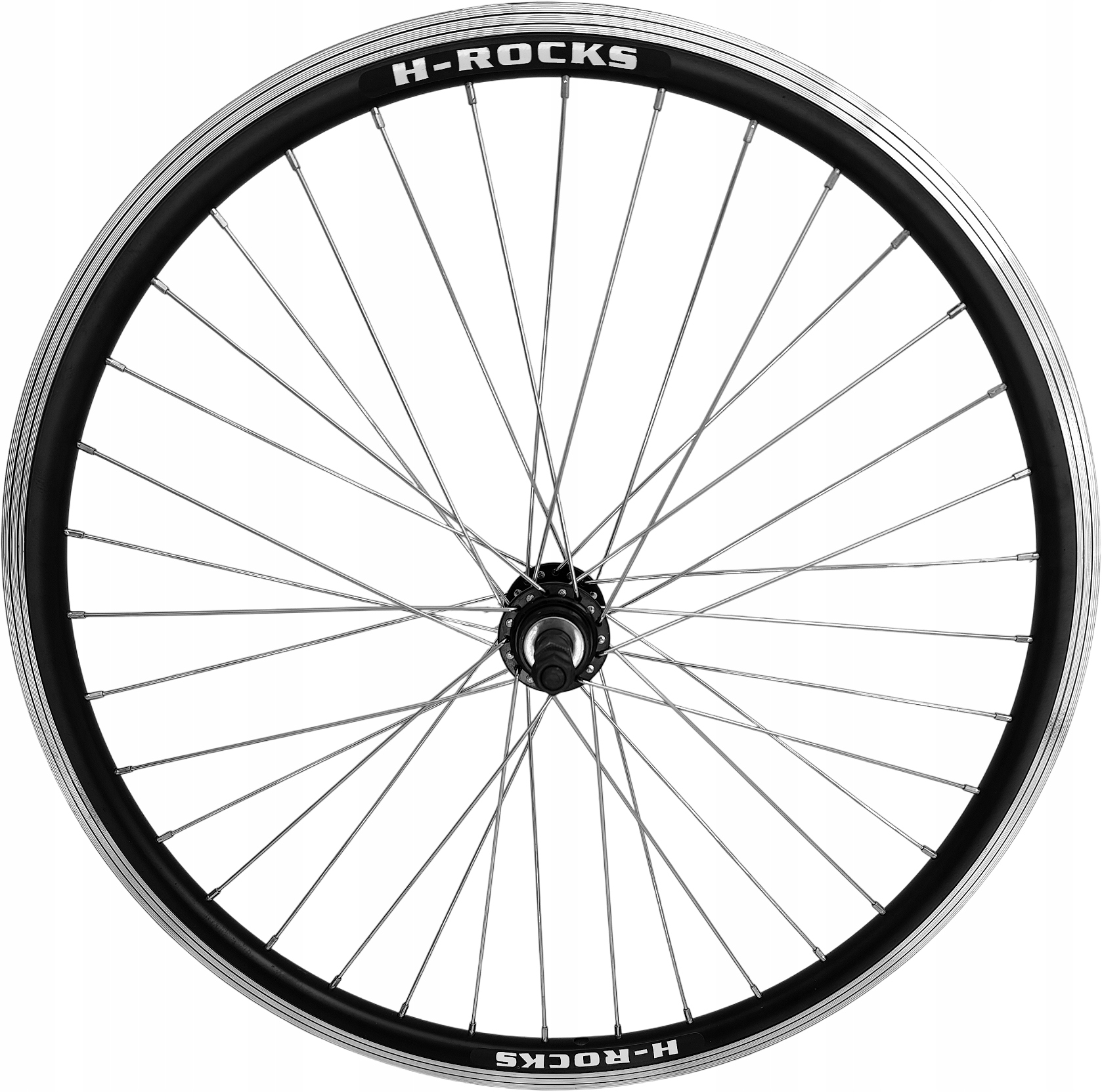 Koło Rowerowe 24″ tył na wolnobieg czarne obręcz wzmacniana D10 Aluminiowa