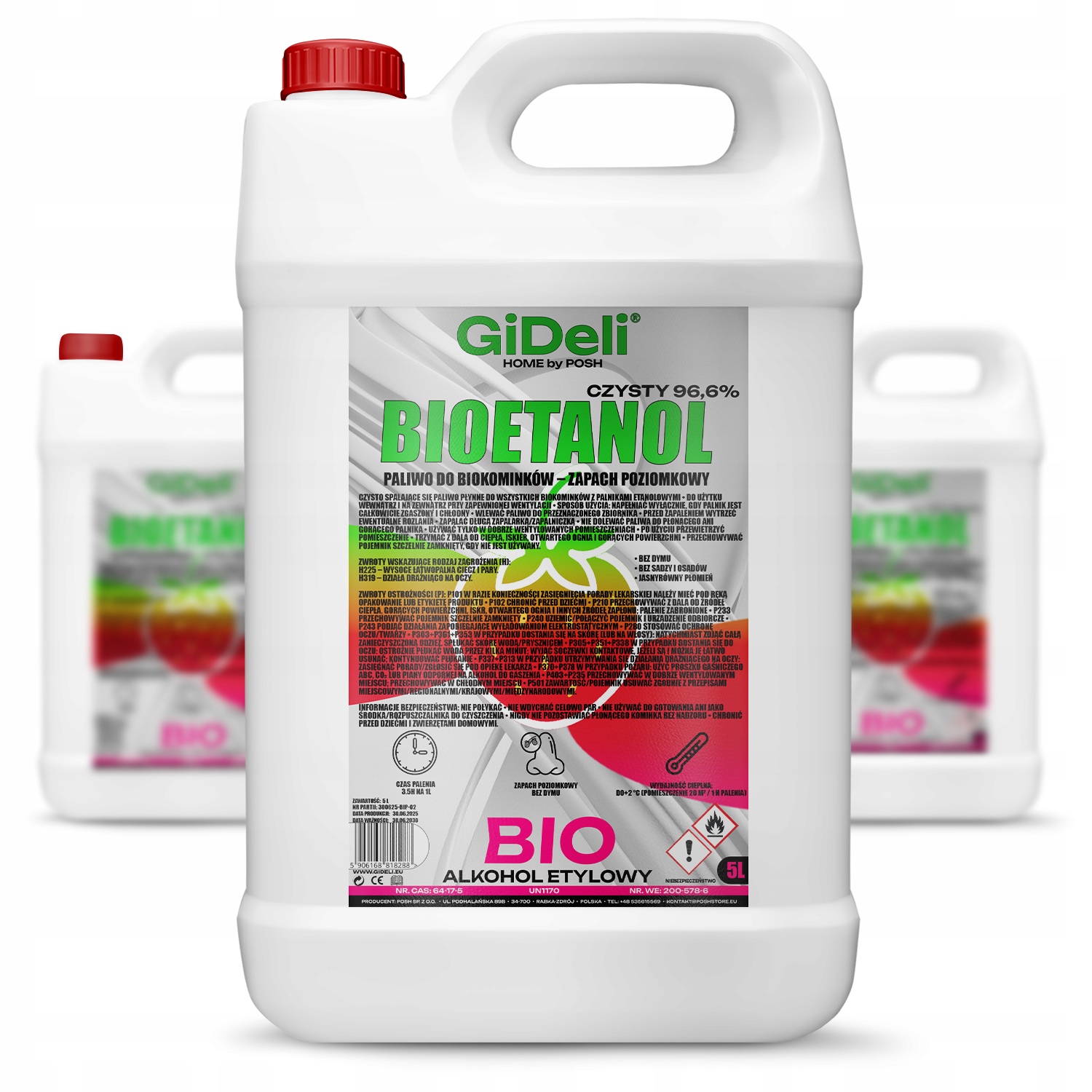 Bioetanol do krbu 3x 5L vůně hladiny biopaliva