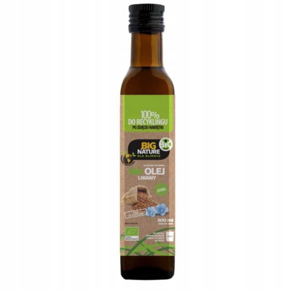 Big Nature Lněný olej 500 ml bio