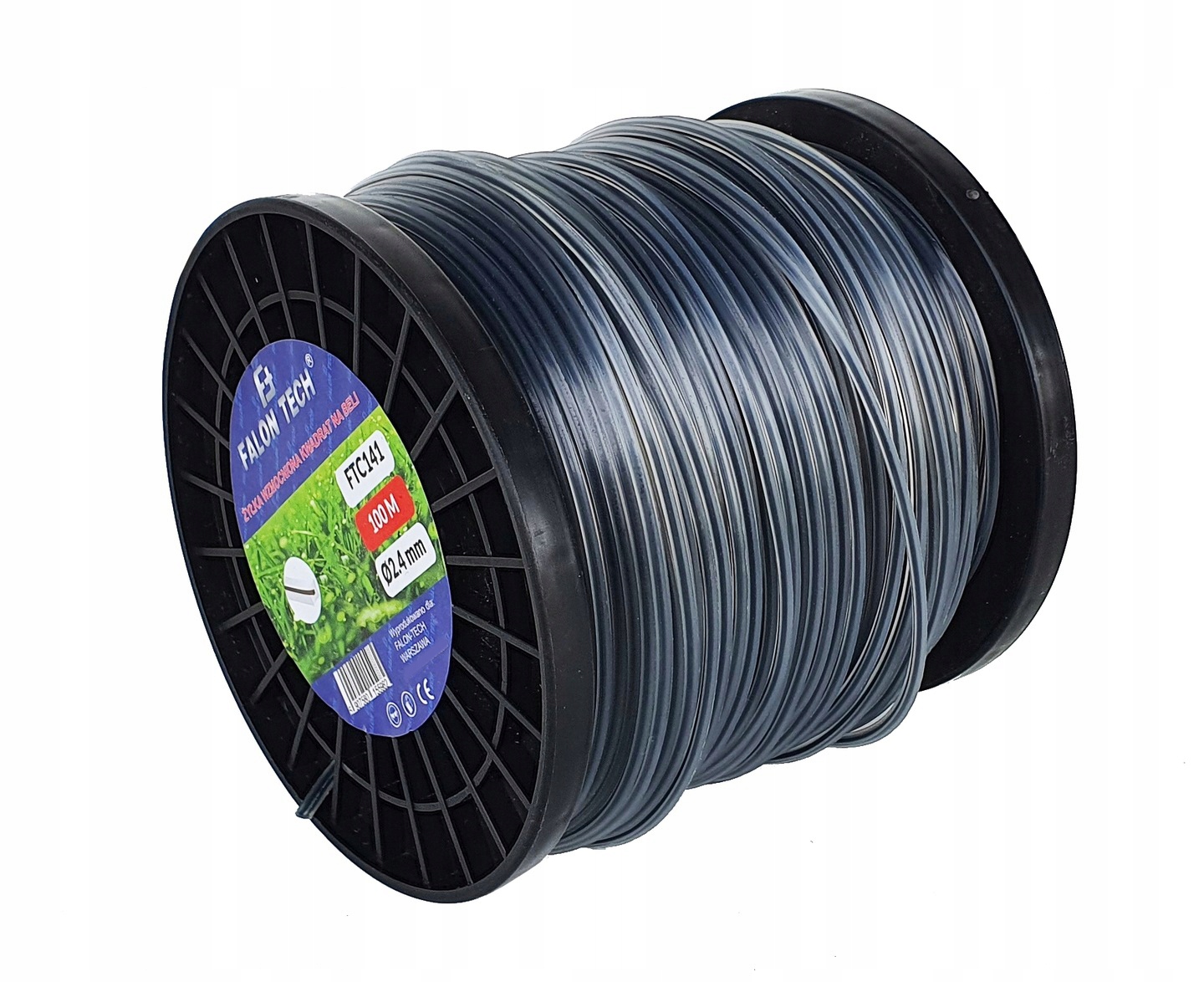 ŻYŁKA TNĄCA DO KOSY WZMACNIANA z DRUTEM 2,4x100m Typ żyłka