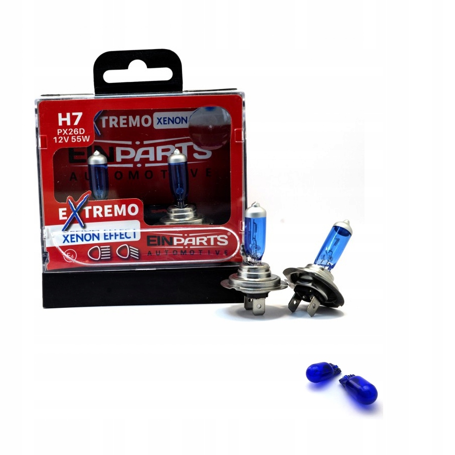 

H7 Einparts Extremo Xenon Efekt 12V 55W W5W Biel