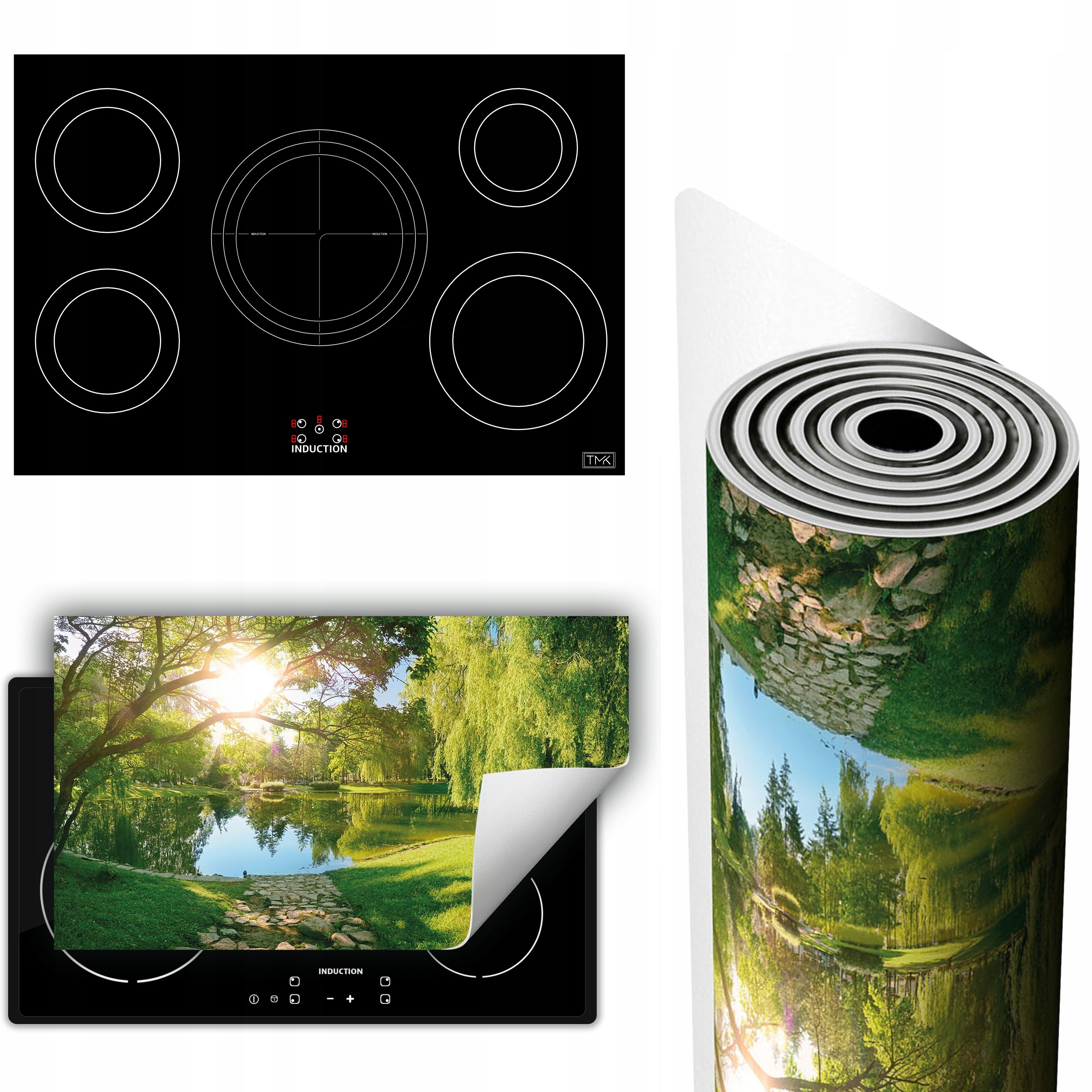 Vinylová Podložka Ochrana Kuchyňské Desky 90x52 krajina