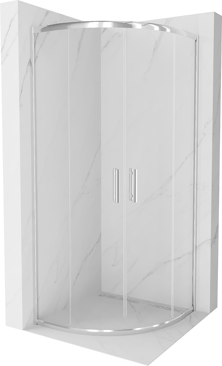 Mexen Rio Kabina Prysznicowa Półokrągła 90x90 Tran