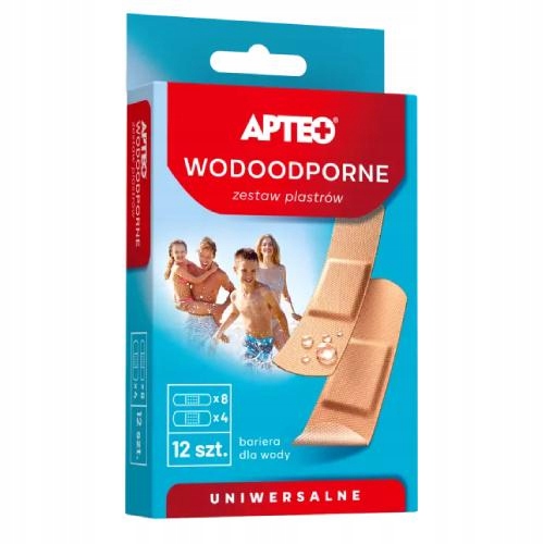 

Zestaw plastrów wodoodpornych Apteo, 12 sztuk