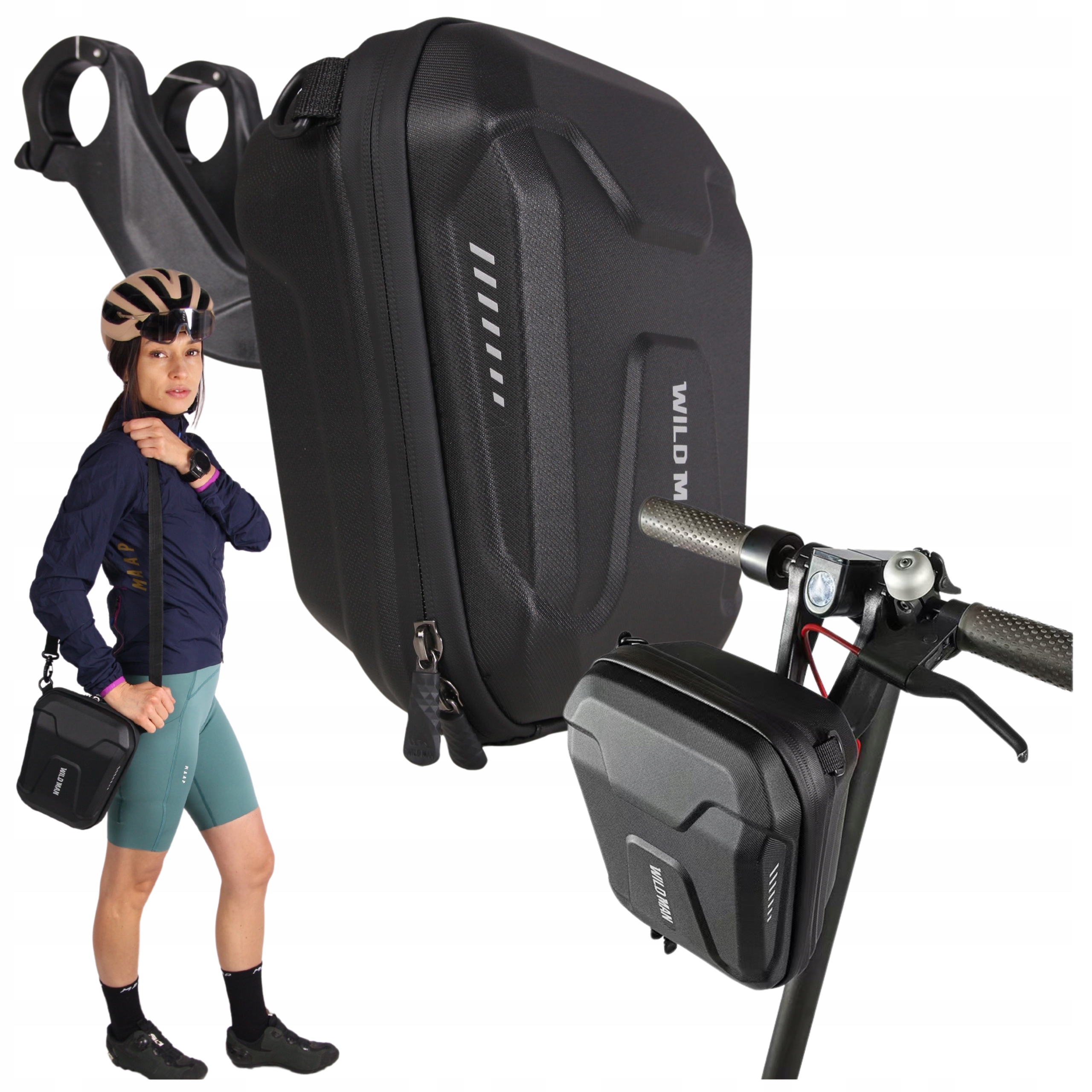 Cyklistická Brašna Na Řídítka Koloběžek Taška Tvrdá Zámek Voděodolná Velká