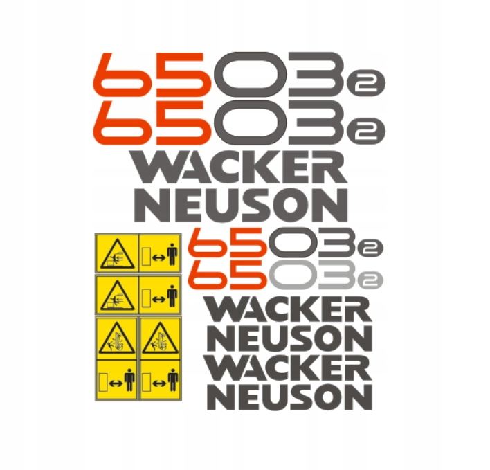 Samolepky s nálepkou Wacker Neuson 6503