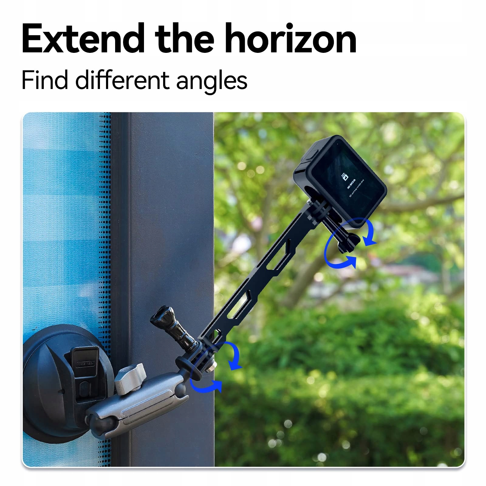 TELESIN Uchwyt Rowerowy Motocyklowy Do GoPro Insta360 DJI iPhone — miniatura 6