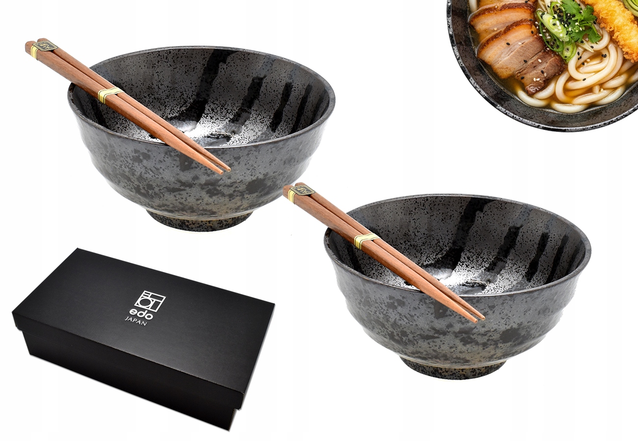 Sada 2 misek s paličkami Kemuri Black 800 ml Box