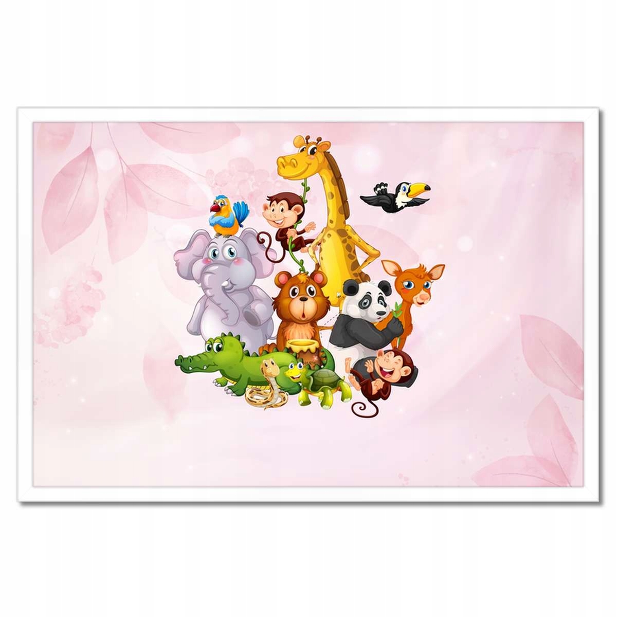 Plakáty v rámu 60x40 Tropická zvířátka