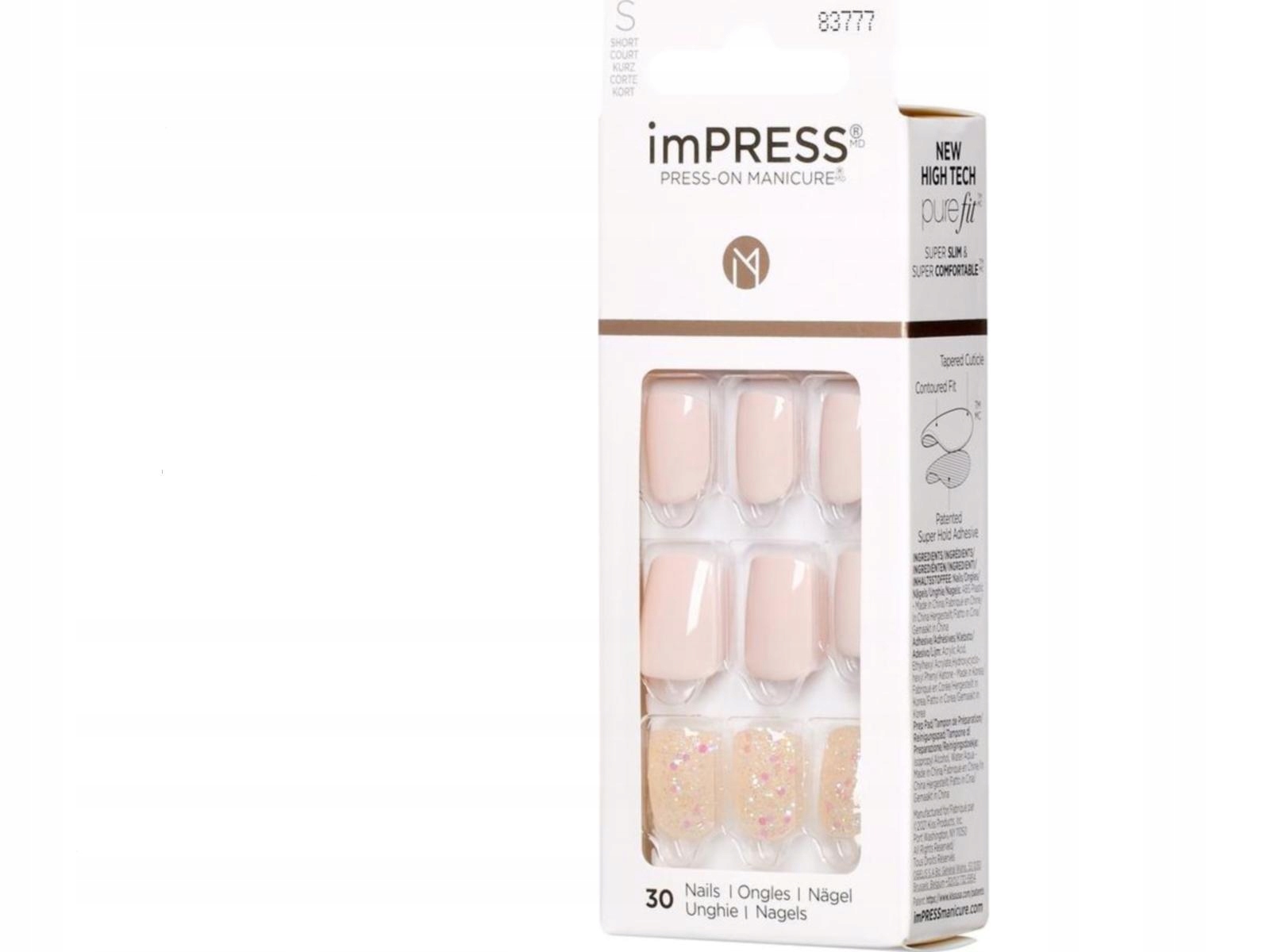 KISS Sztuczne Paznokcie samoprzylepne imPress - Dorothy 1op.(30szt)