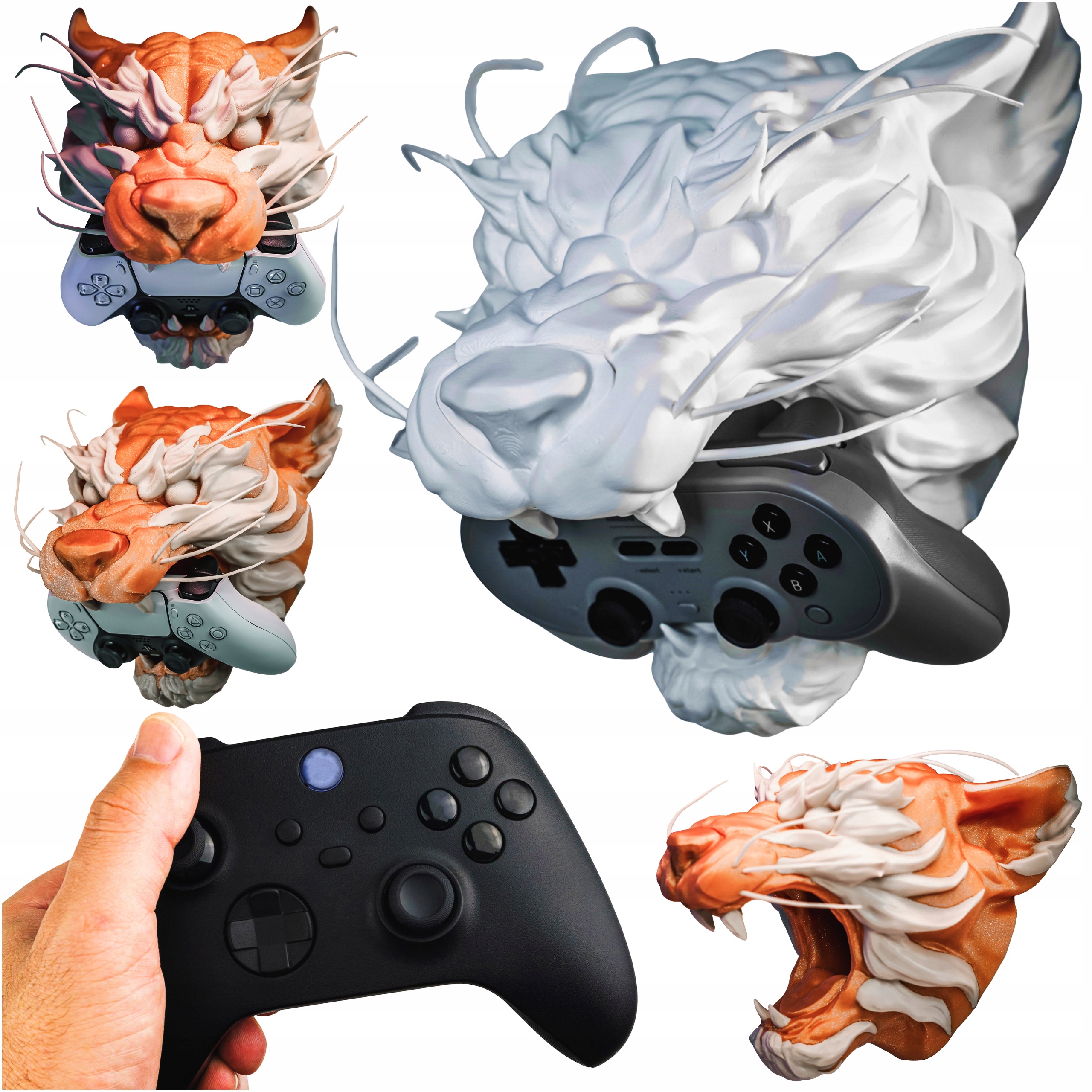 Podstavec Držák Stojan Na Pad Bílý Tygr Závěsný Xbox Series S Sérií X