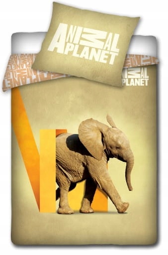 

Pościel 160x200 Animal Planet słoń elephant