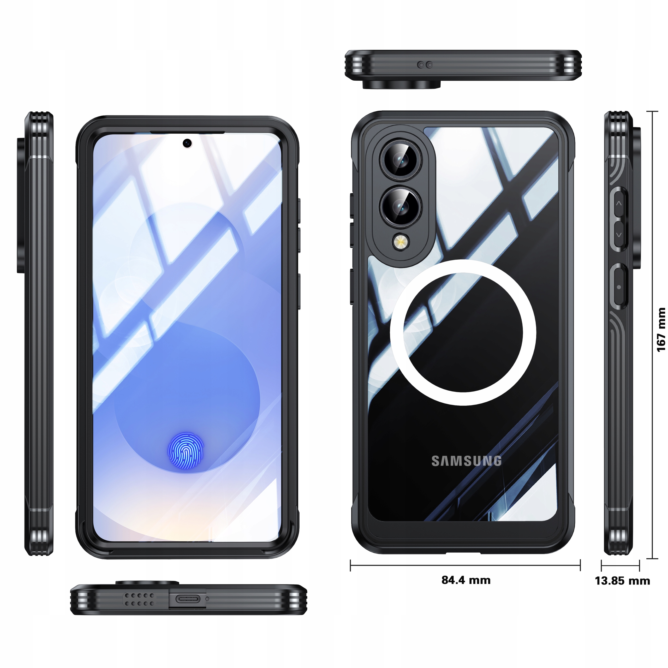 Exoguard Pancerny Case Etui 360° Wytrzymała Obudowa Samsung Galaxy s25 edge