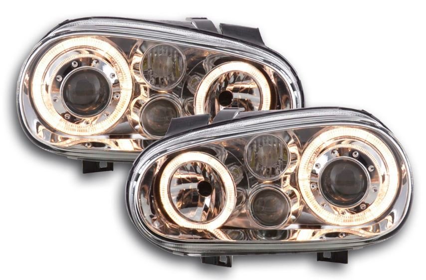 Lampy Reflektory VW GOLF IV 4 RINGI + HALOGENY
