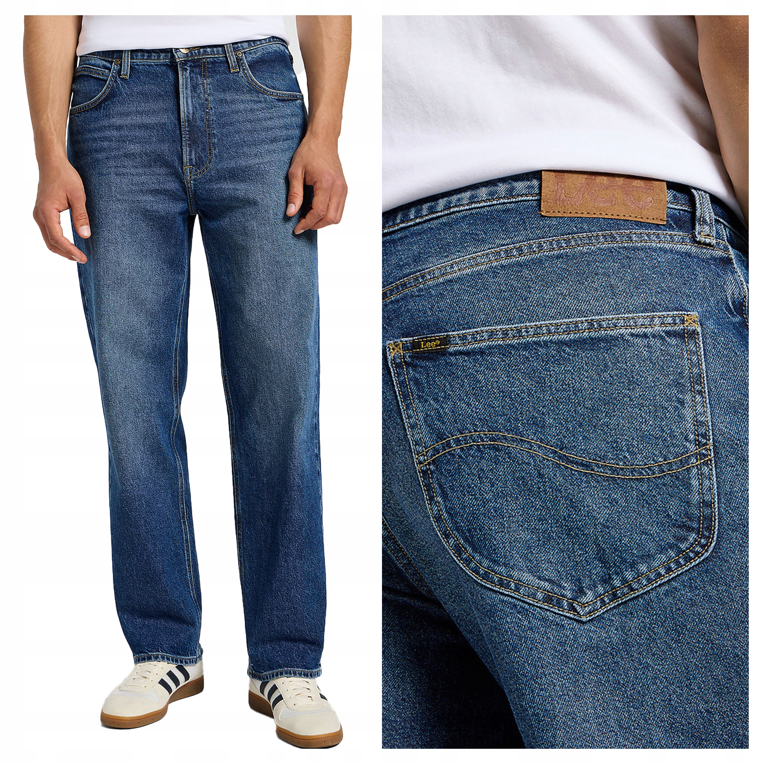 Lee Asher W32 L32 Pánské džíny Jednoduché