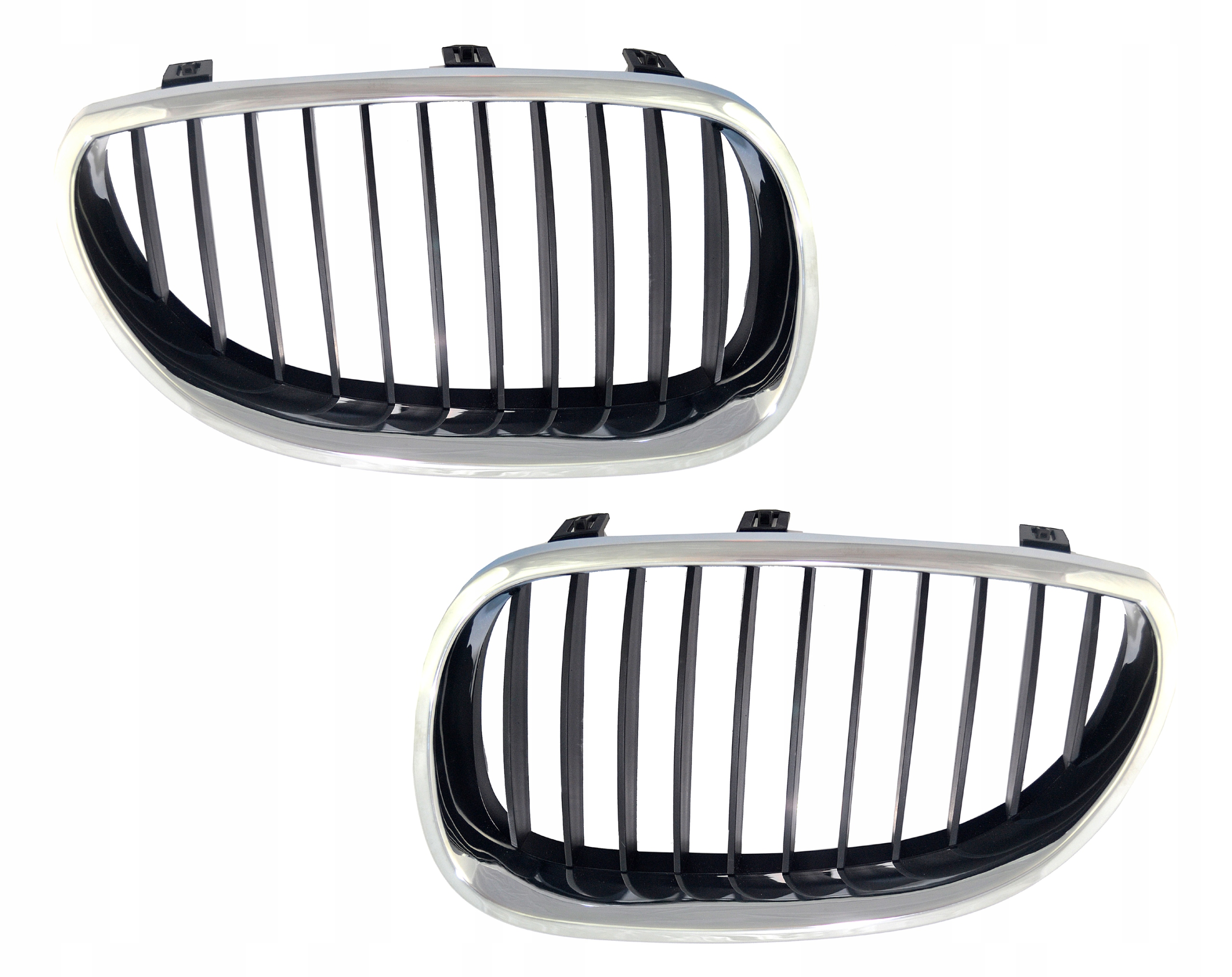 Atrapy Gril Ledviny Chrom Bmw 5 E60 E61 03-06 L+p