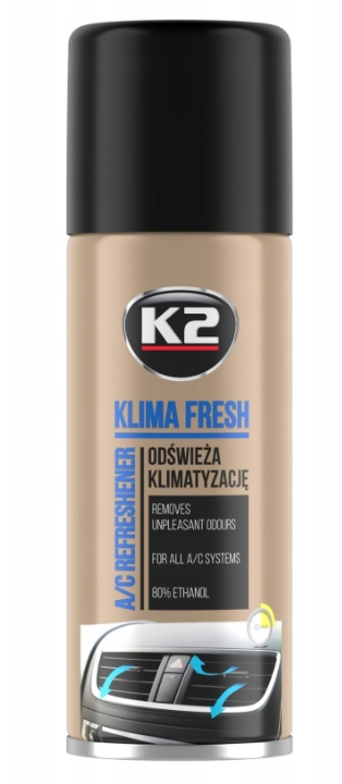 K2 Środek PREPARAT Do ODGRZYBIANIA CZYSZCZENIA ODŚWIEŻANIA KLIMATYZACJI Numer katalogowy producenta K2 KLIMA FRESH ODGRZYBIACZ