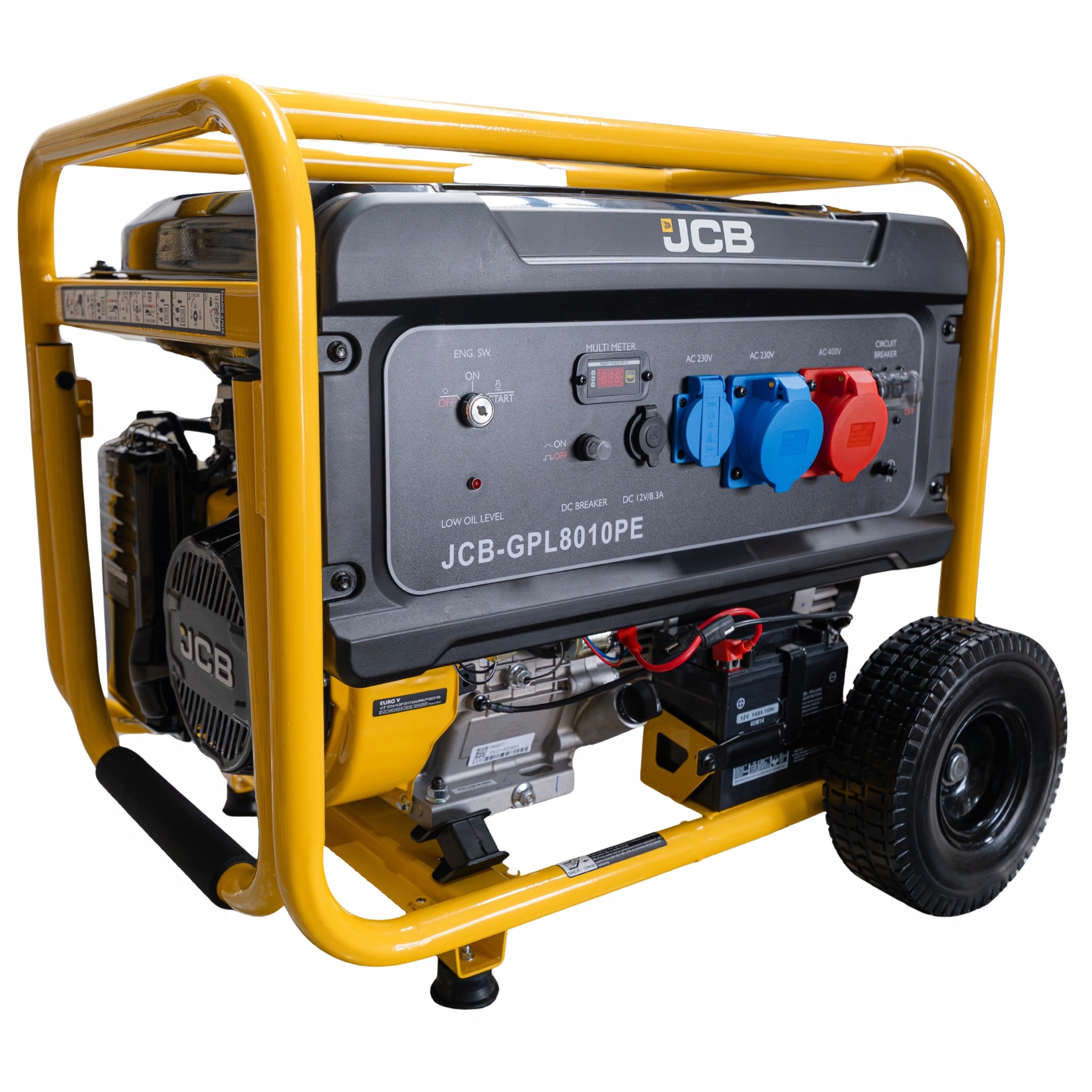 Jcb Agregat Prądotwórczy 3-Fazowy 7.9kW 400V Generator Prądu do Domu