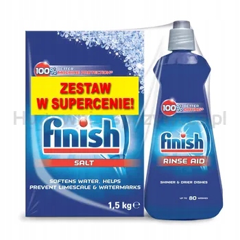 Finish Sada Leštidlo 400 ml sůl 1,5 kg