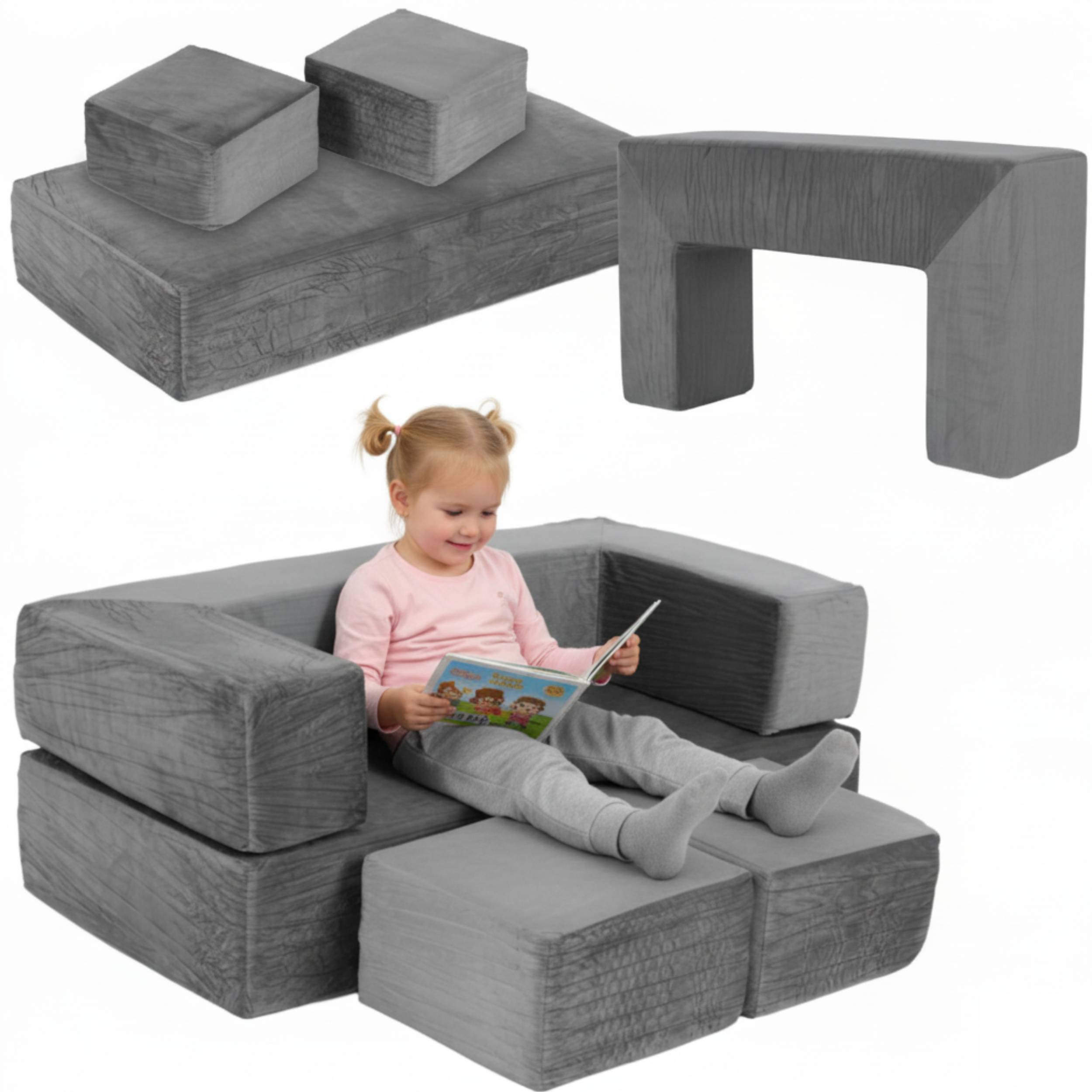 Klocki piankowe Duże Sofa Fotel Modułowy Dla Dzieci Wielofunkcyjny Miękki