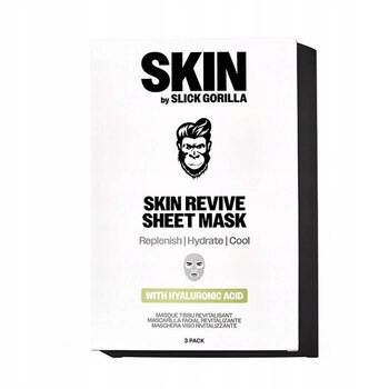 Slick Gorilla Skin Revive Sheet Mask Plátýnková maska (3 ks)