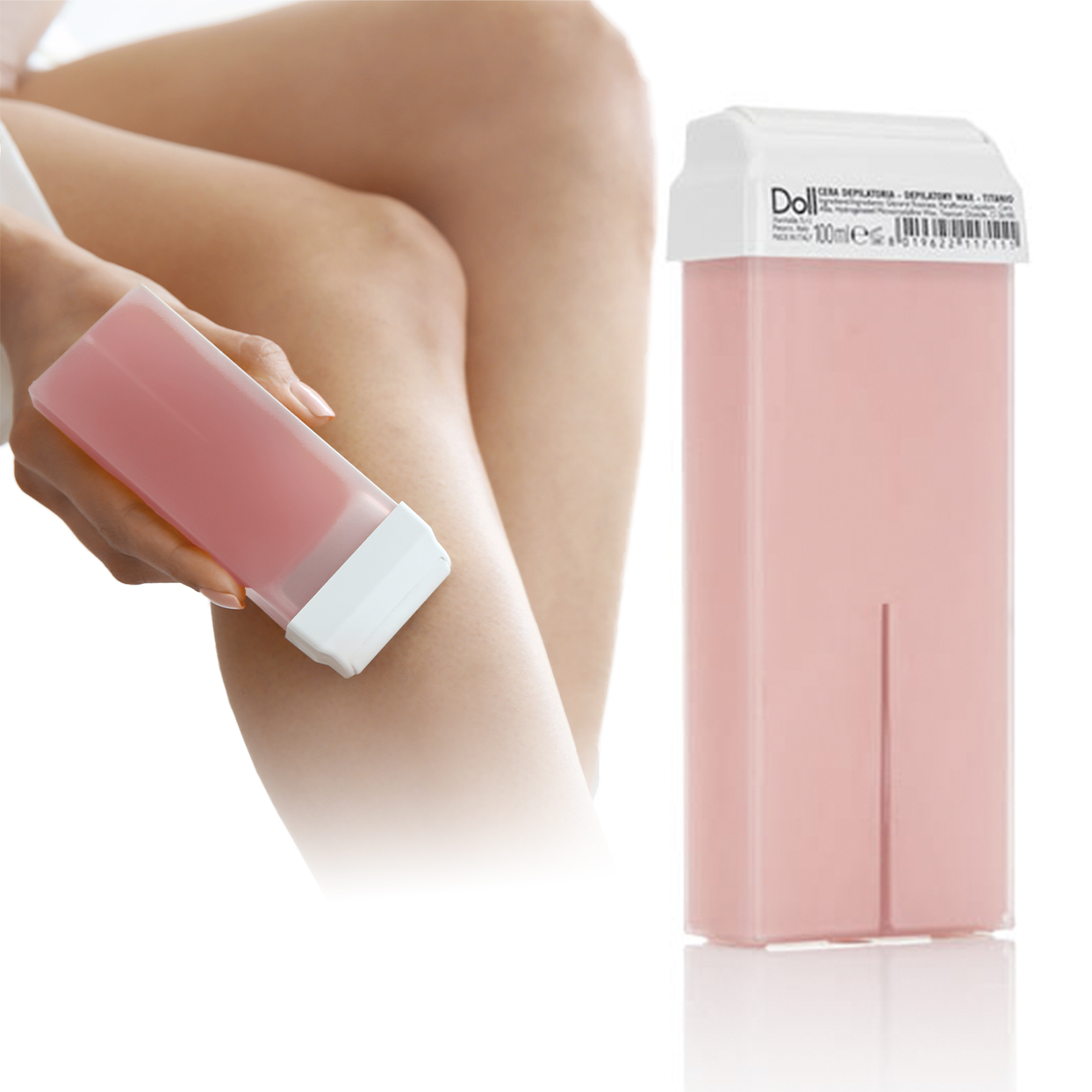 DOLL Xanitalia Depilacja wosk do depilacji ciała w rolce ROSA 100 ml