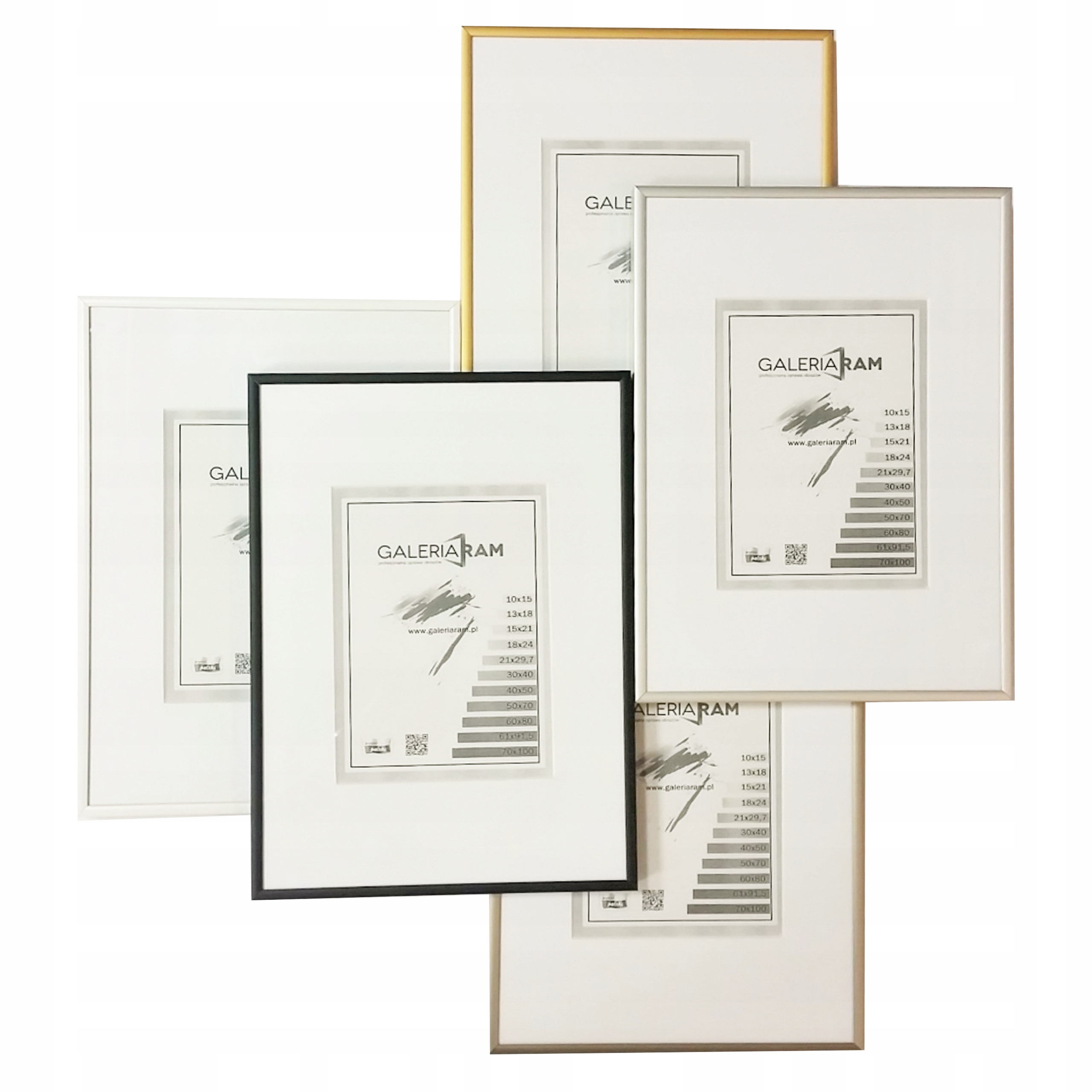 

Rama,ramka Aluminiowa 30x40 z passe partout pod A4