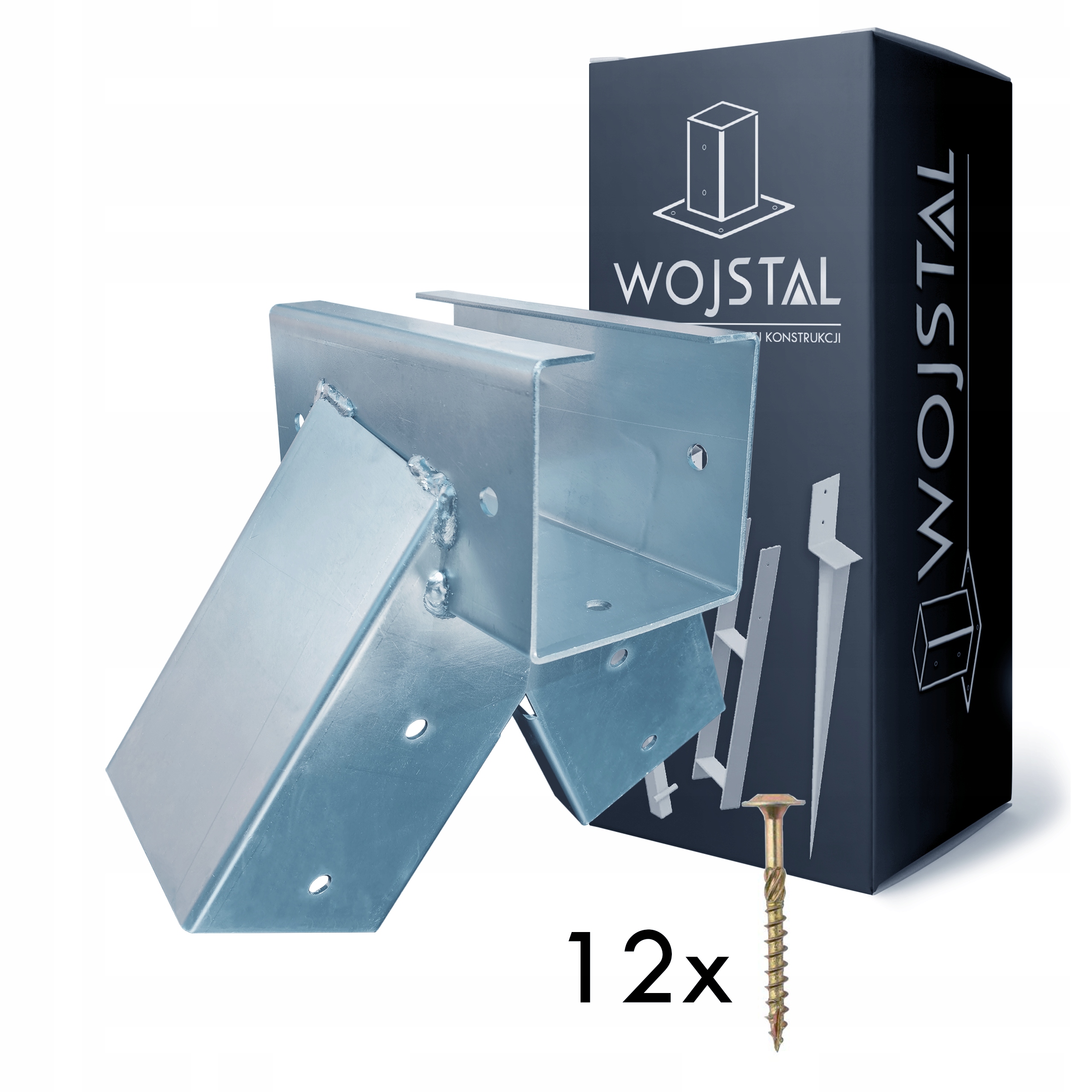 Zestaw Łącznik Wkręty Do Huśtawki Kwadratowy 120x120mm 100 Stopni