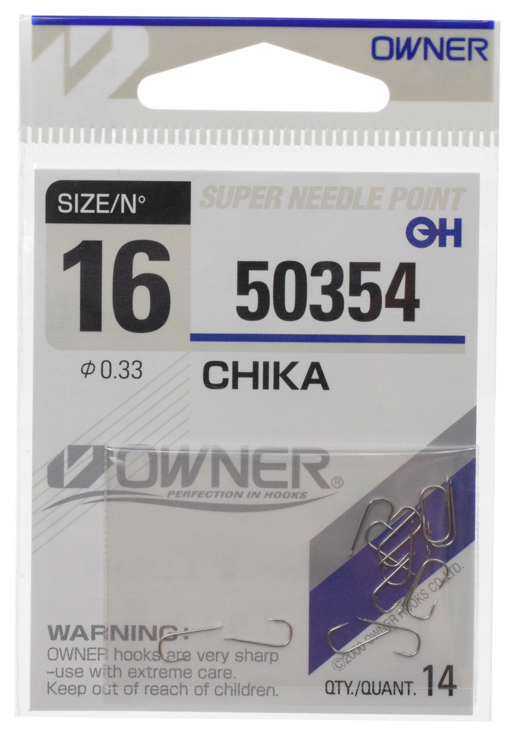 Haczyki Owner 50354 Chika Ochotka Pinka Bat NR.16