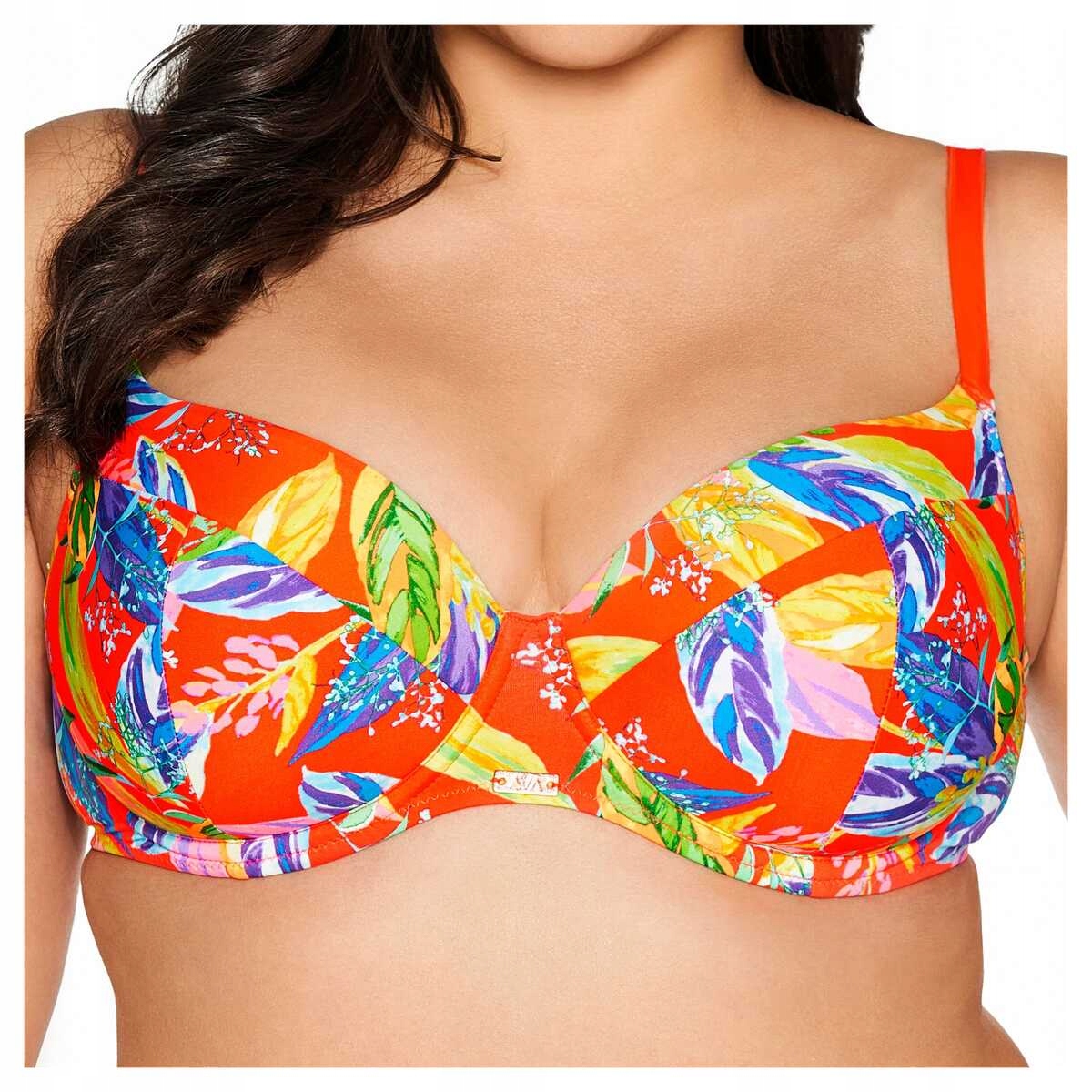 Ava Plavková podprsenka vyztužená podprsenka Sk 226 oranžová 80D