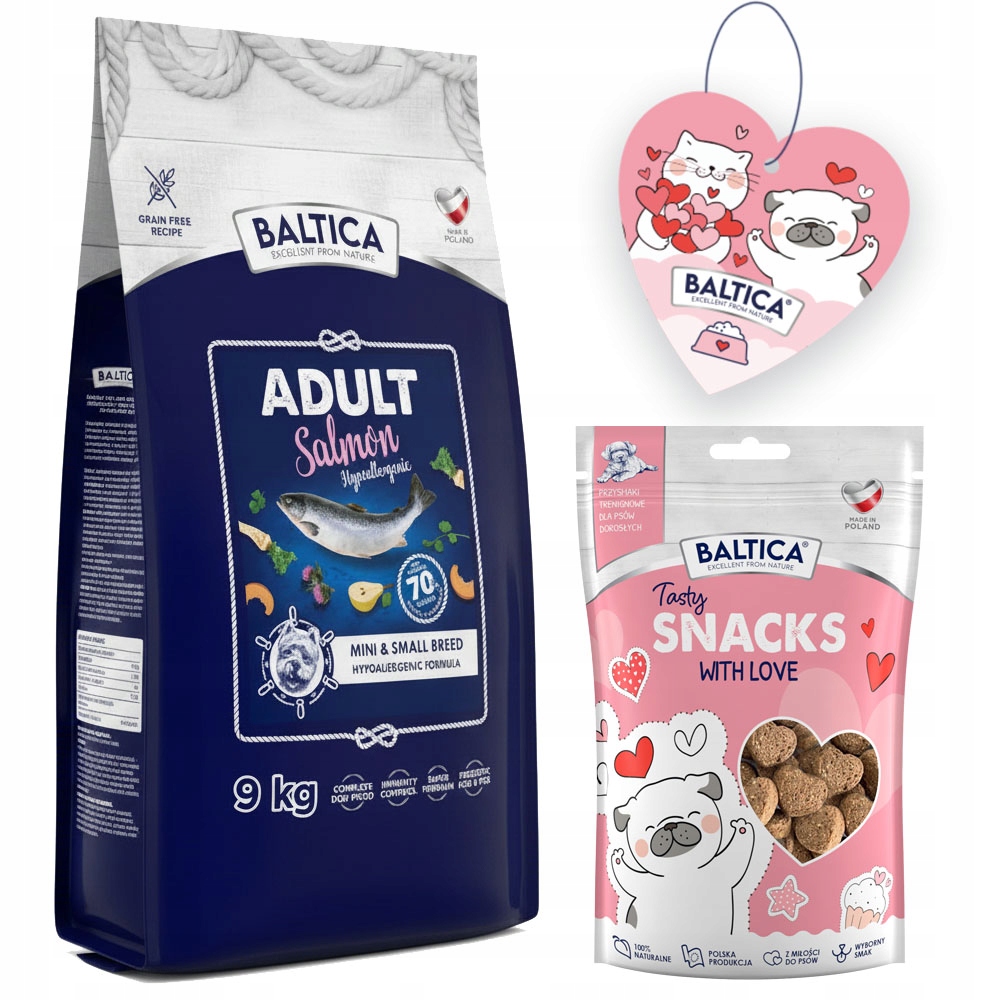 Baltica Adult Salmon Xs/s 9KG Małe Rasy Łosoś Ziemniaki Hipoalergiczna