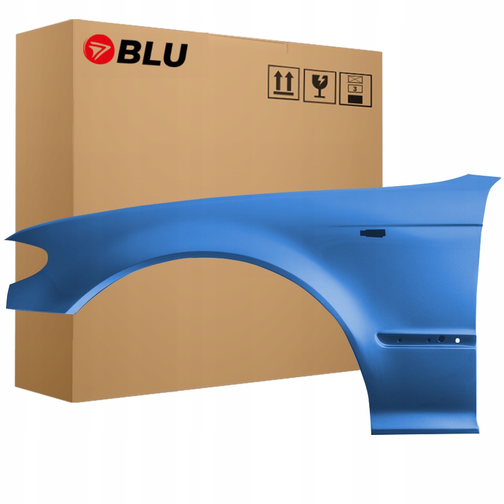 Blu Blatník Bmw 3 E46 372 levý modrý 01-05 přední sedan kombi Fl pozink
